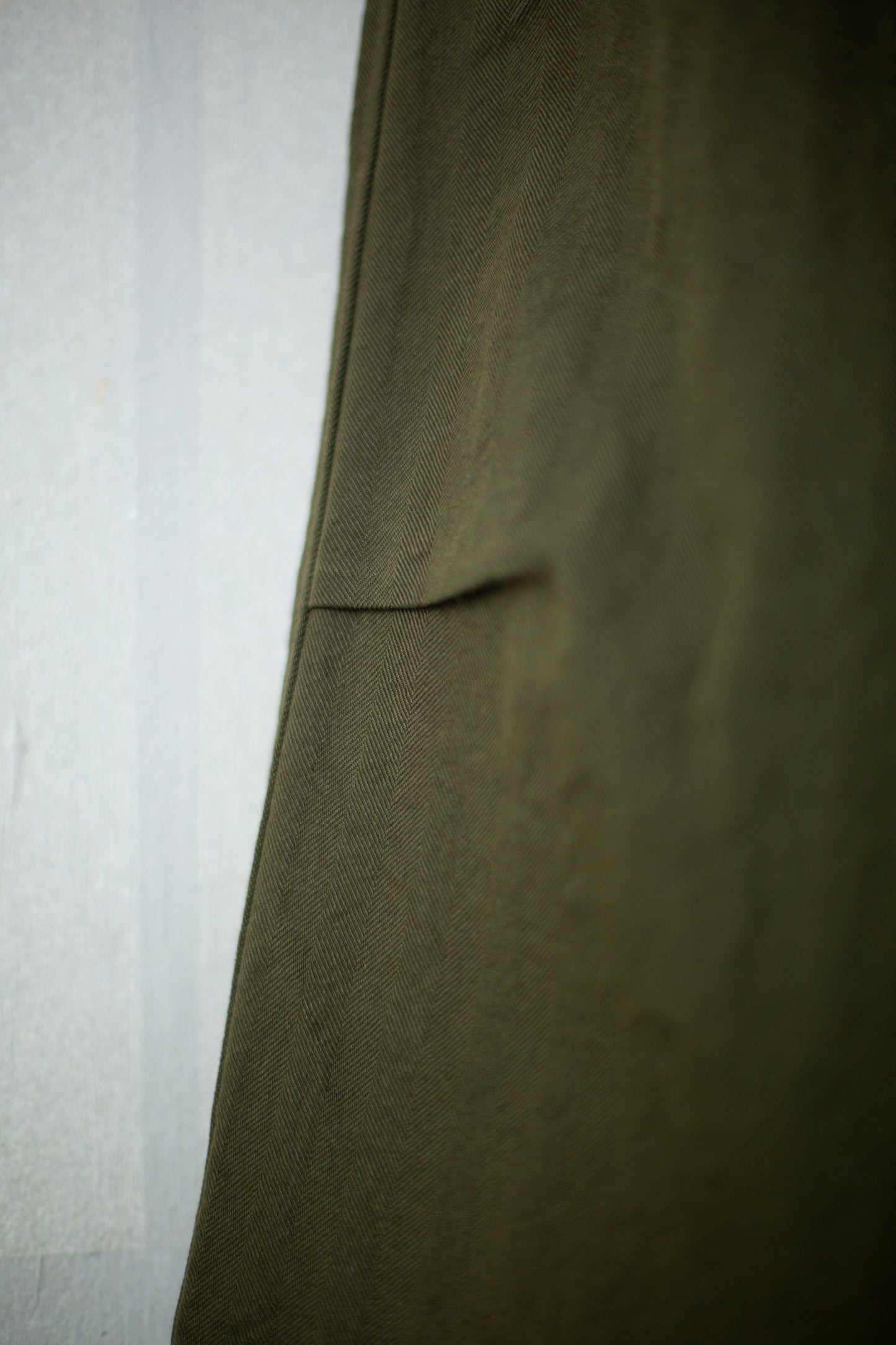 THE POTTER TROUSER IN HERRINGBONE SUITING HEATH