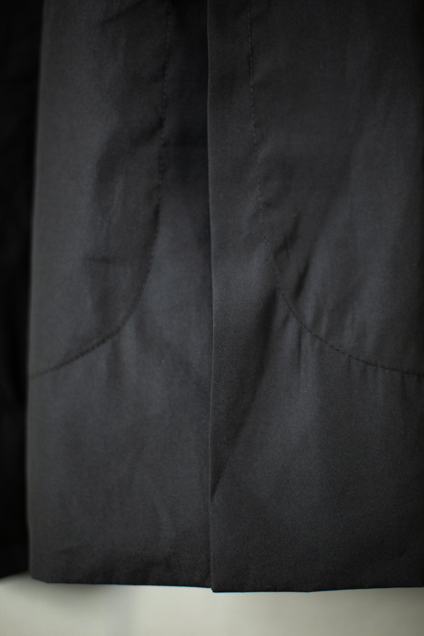 COAT#32 - COATED CLOTH TAR BLACK