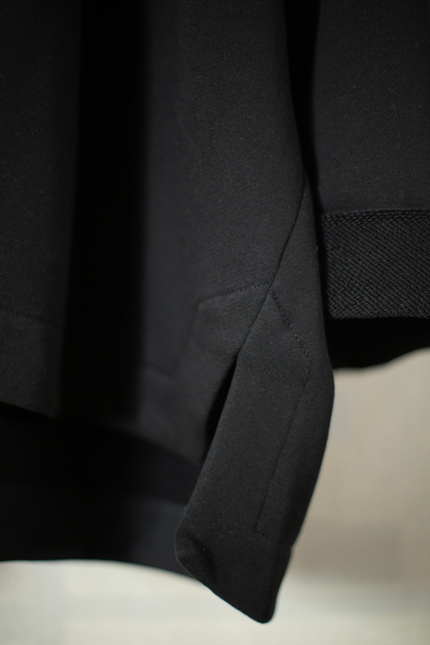 SWEAT#61 - COTTON LINEN SWEAT BLACK