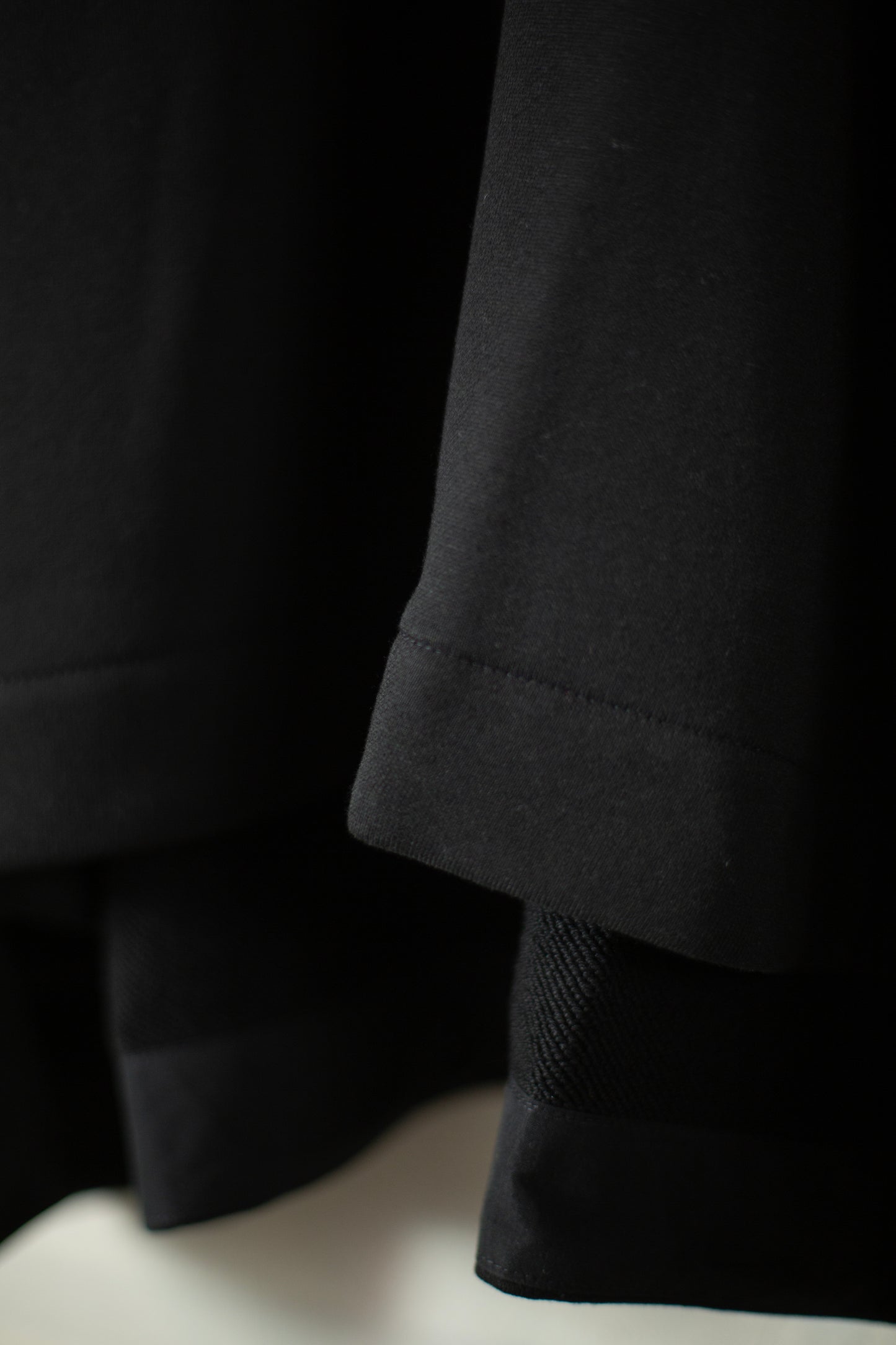 SWEAT#61 - COTTON LINEN SWEAT BLACK