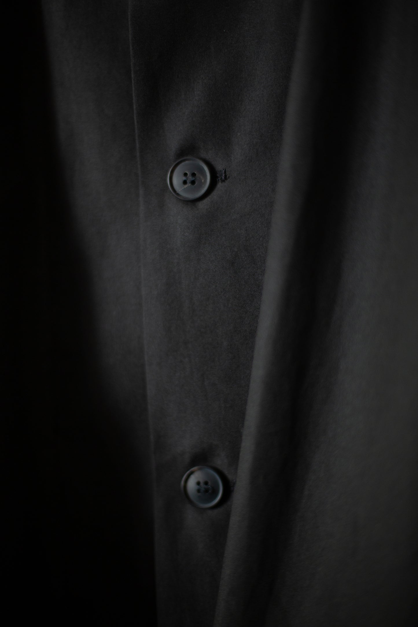 COAT#32 - COATED CLOTH TAR BLACK
