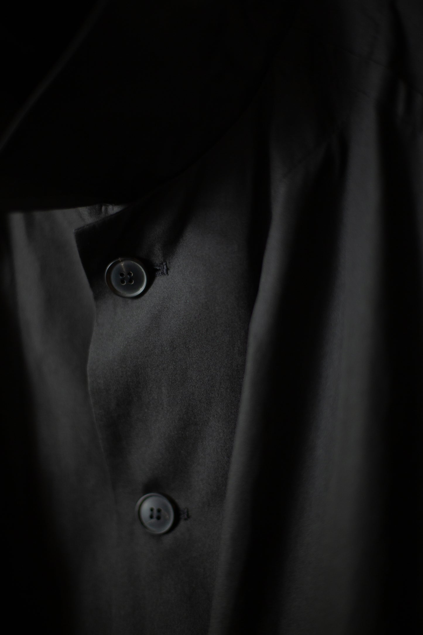 COAT#32 - COATED CLOTH TAR BLACK