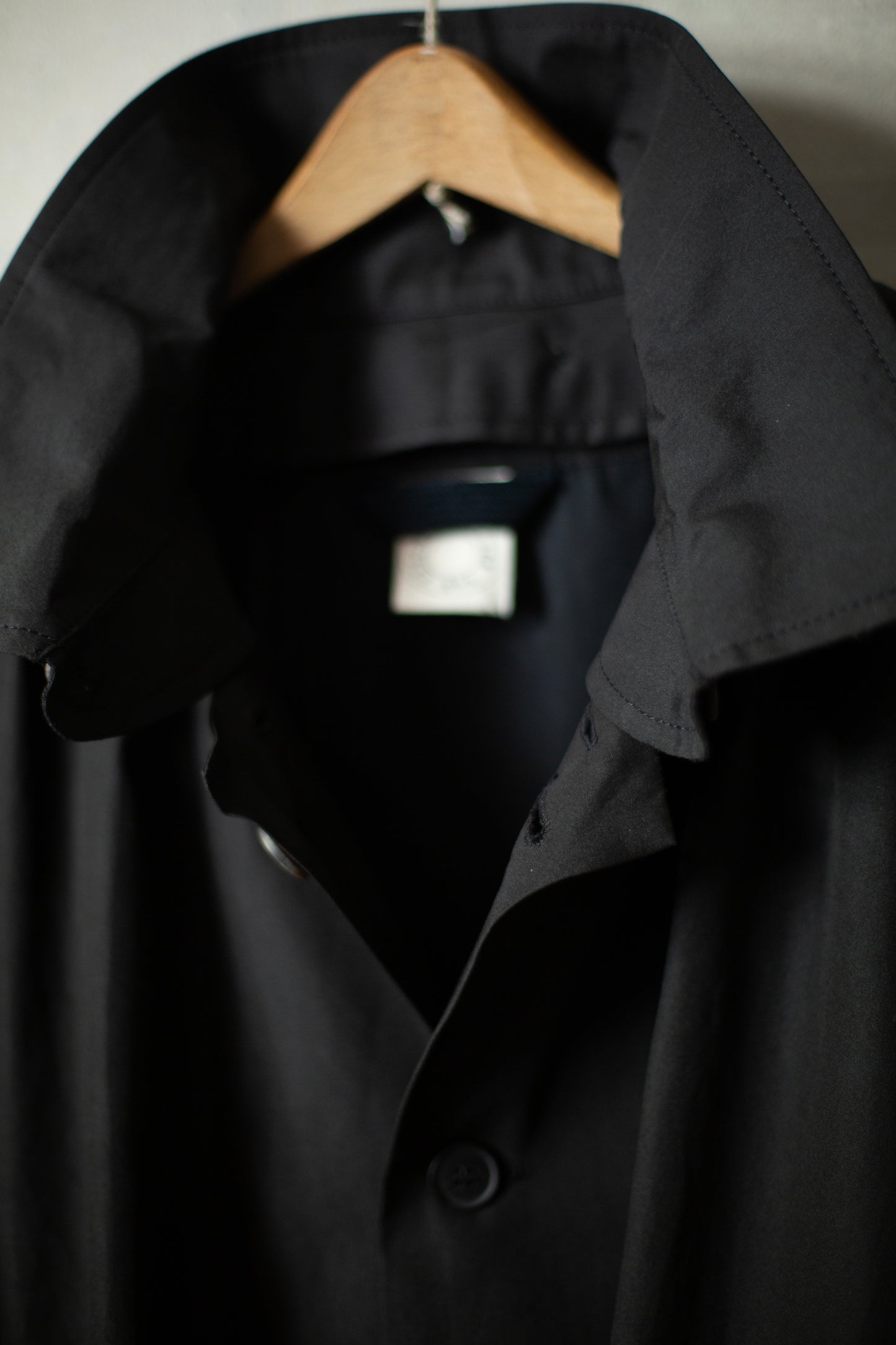 COAT#32 - COATED CLOTH TAR BLACK
