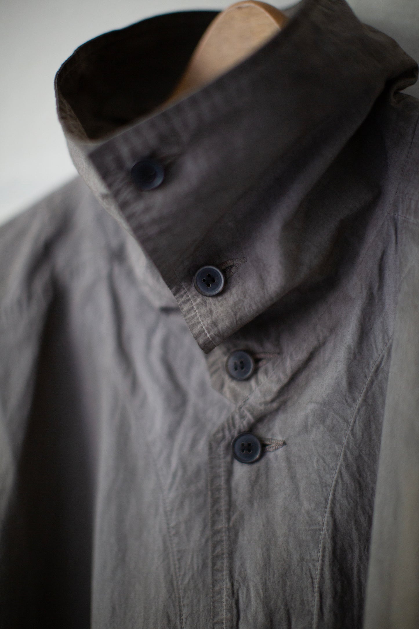 SHIRT#110 - KAKISHIBU x IRON COTTON WOOL DENSE SHIRTING
