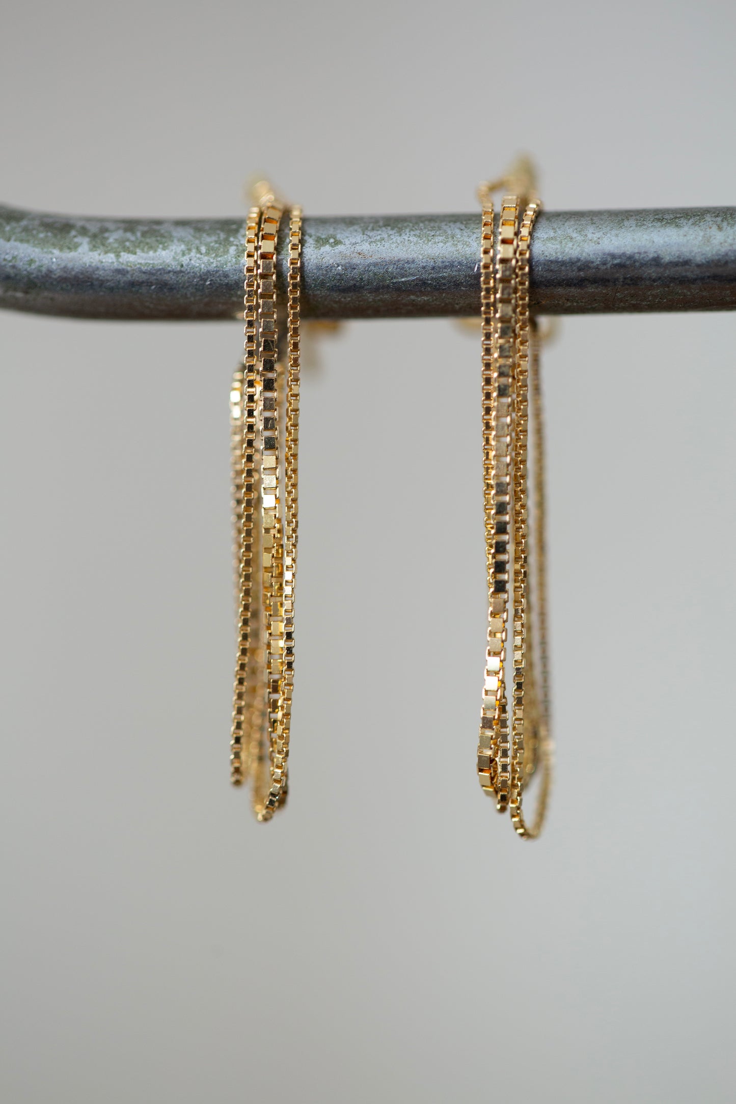 Pair Of Gold Chain Earrings M