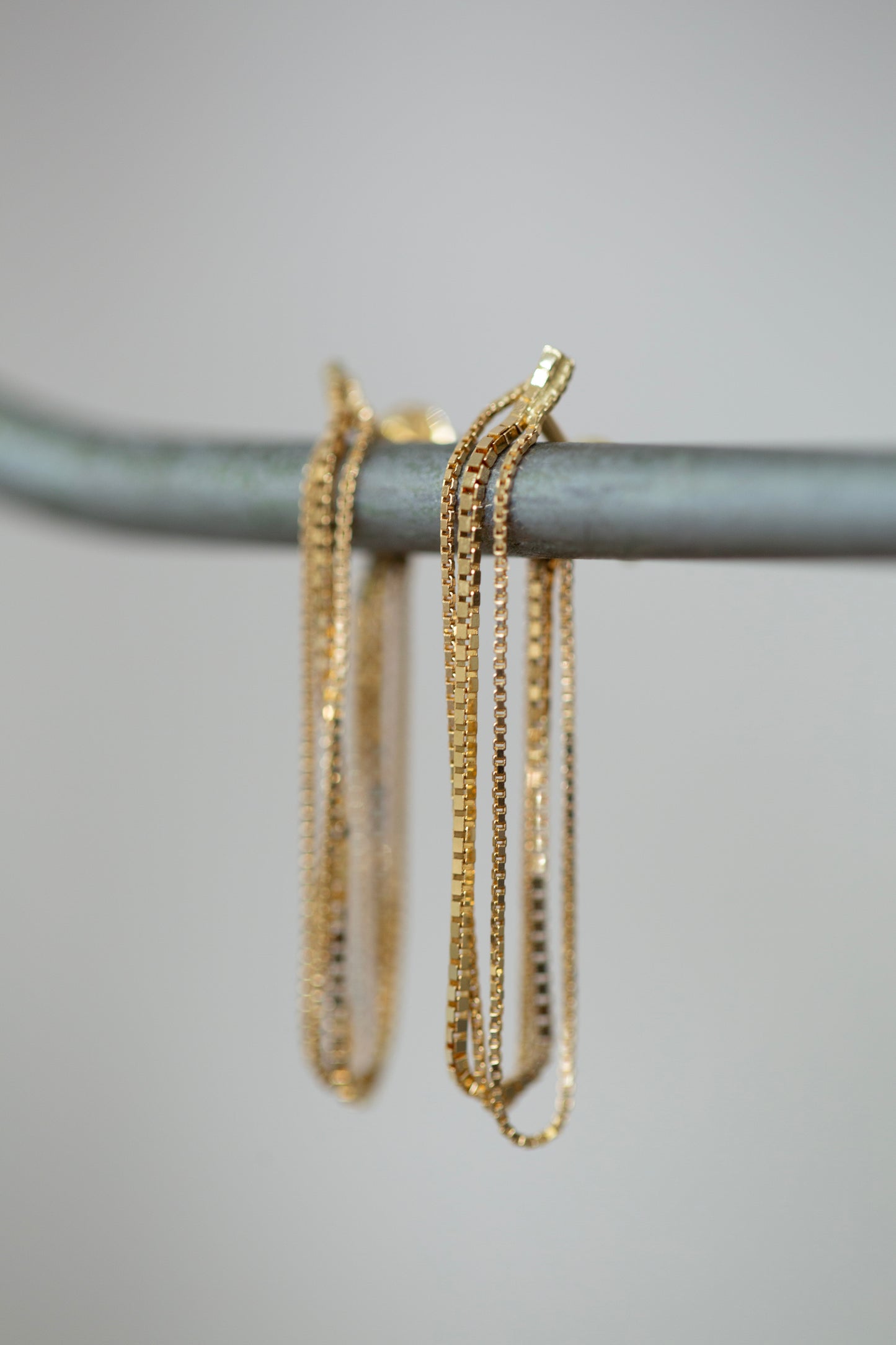 Pair Of Gold Chain Earrings M