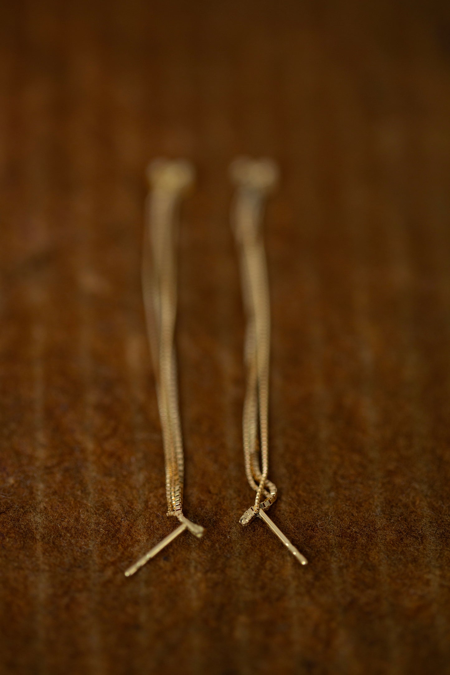 Pair Of Gold Chain Earrings M