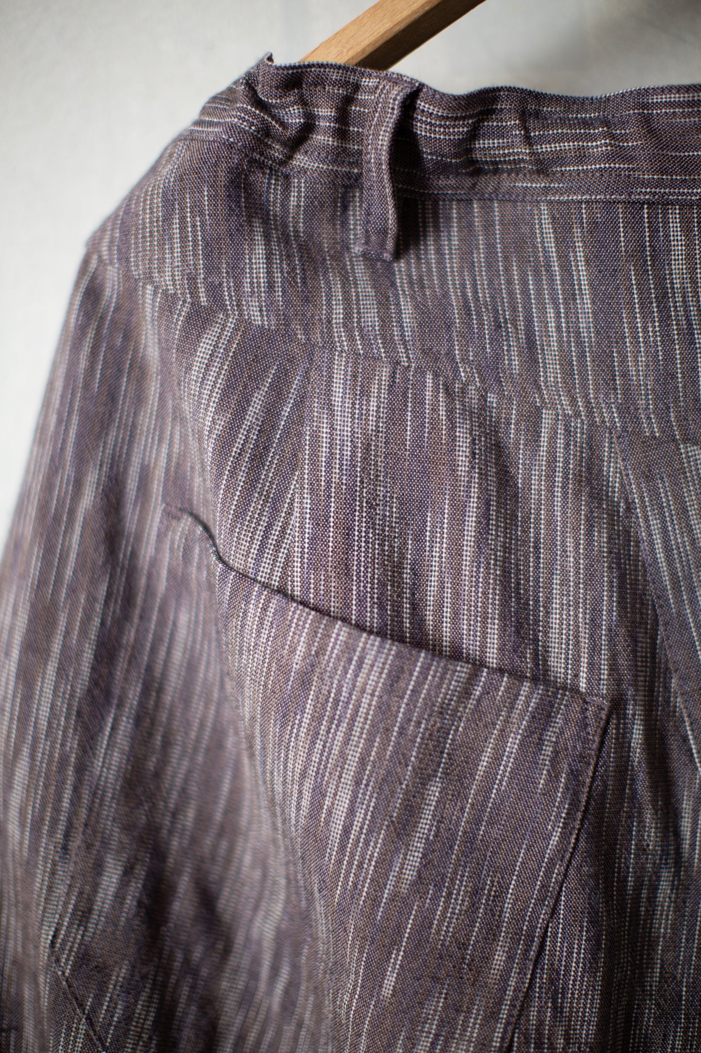 TROUSERS#90 - KASURI COTTON SILK OLD LAVENDER
