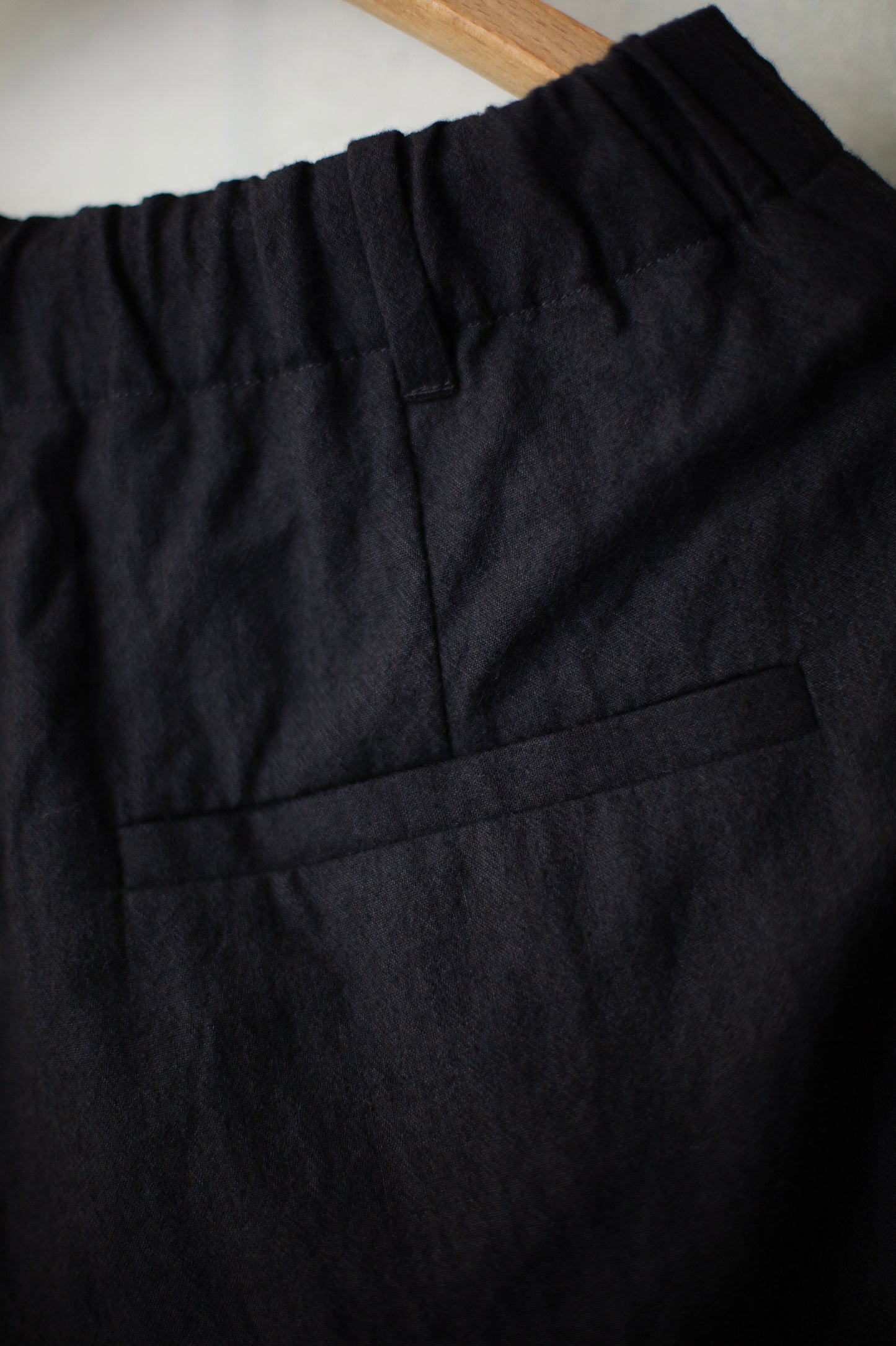 Black slim pullon pants