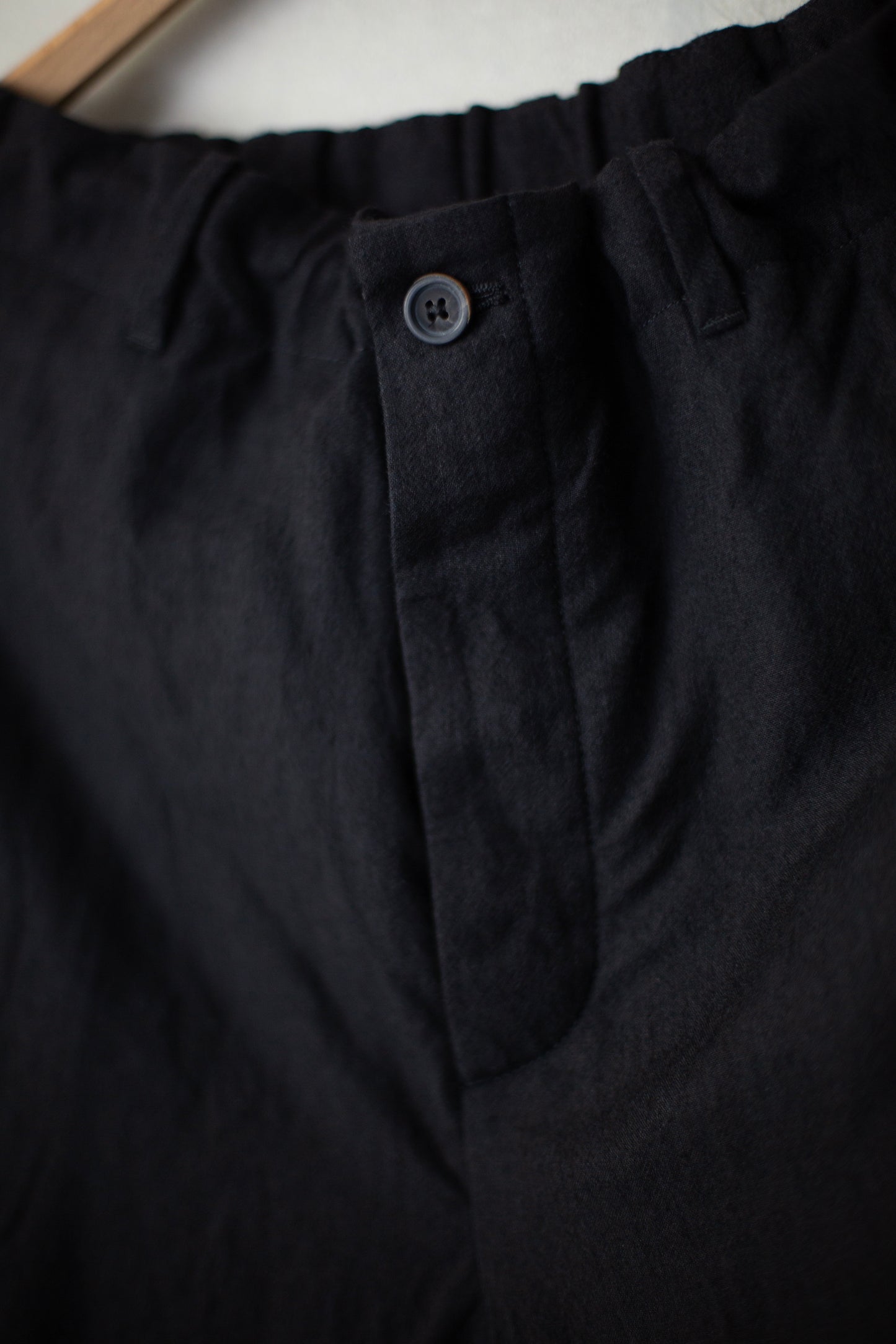 Black slim pullon pants