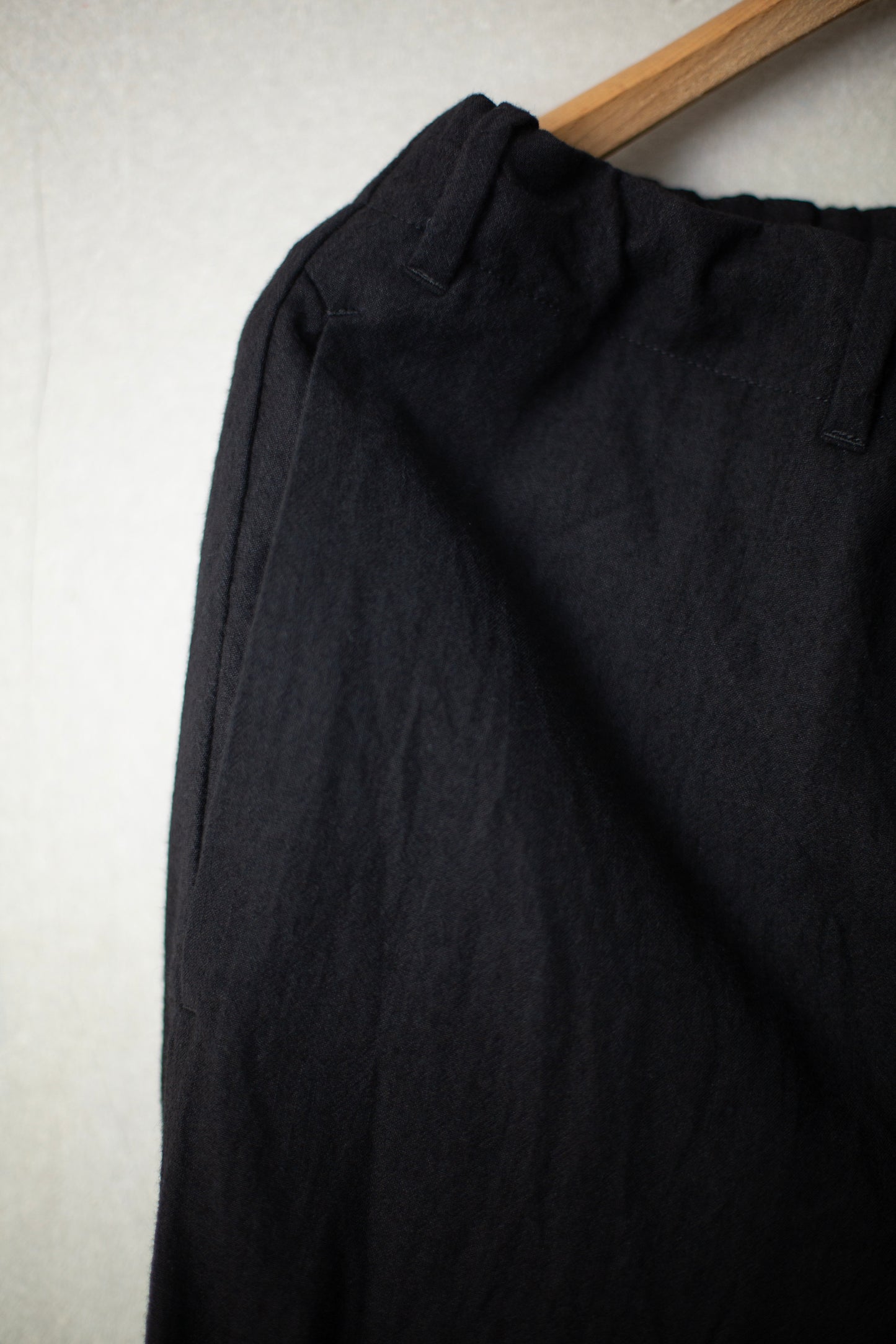 Black slim pullon pants