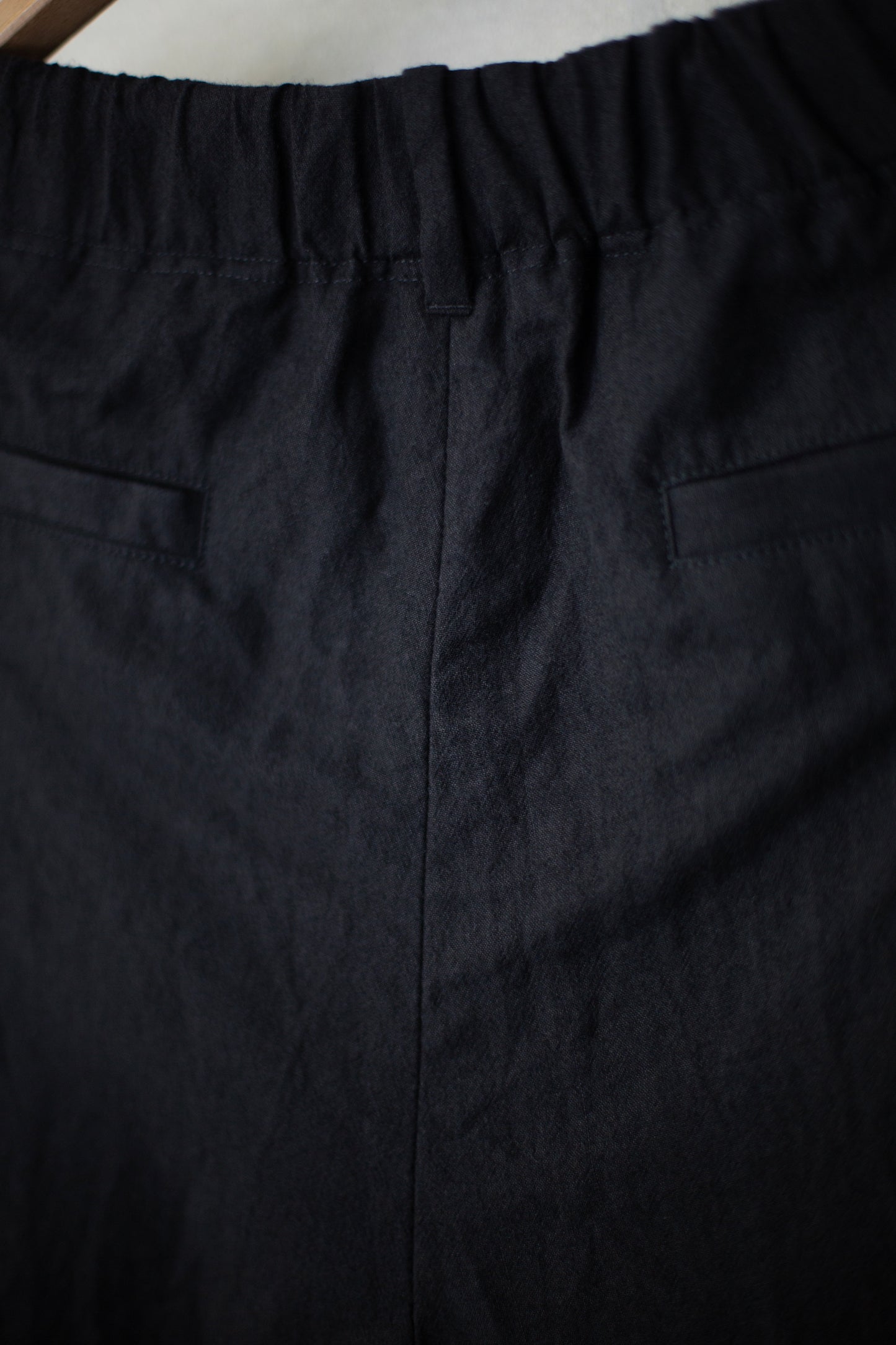 Black Tucked Loose Pants