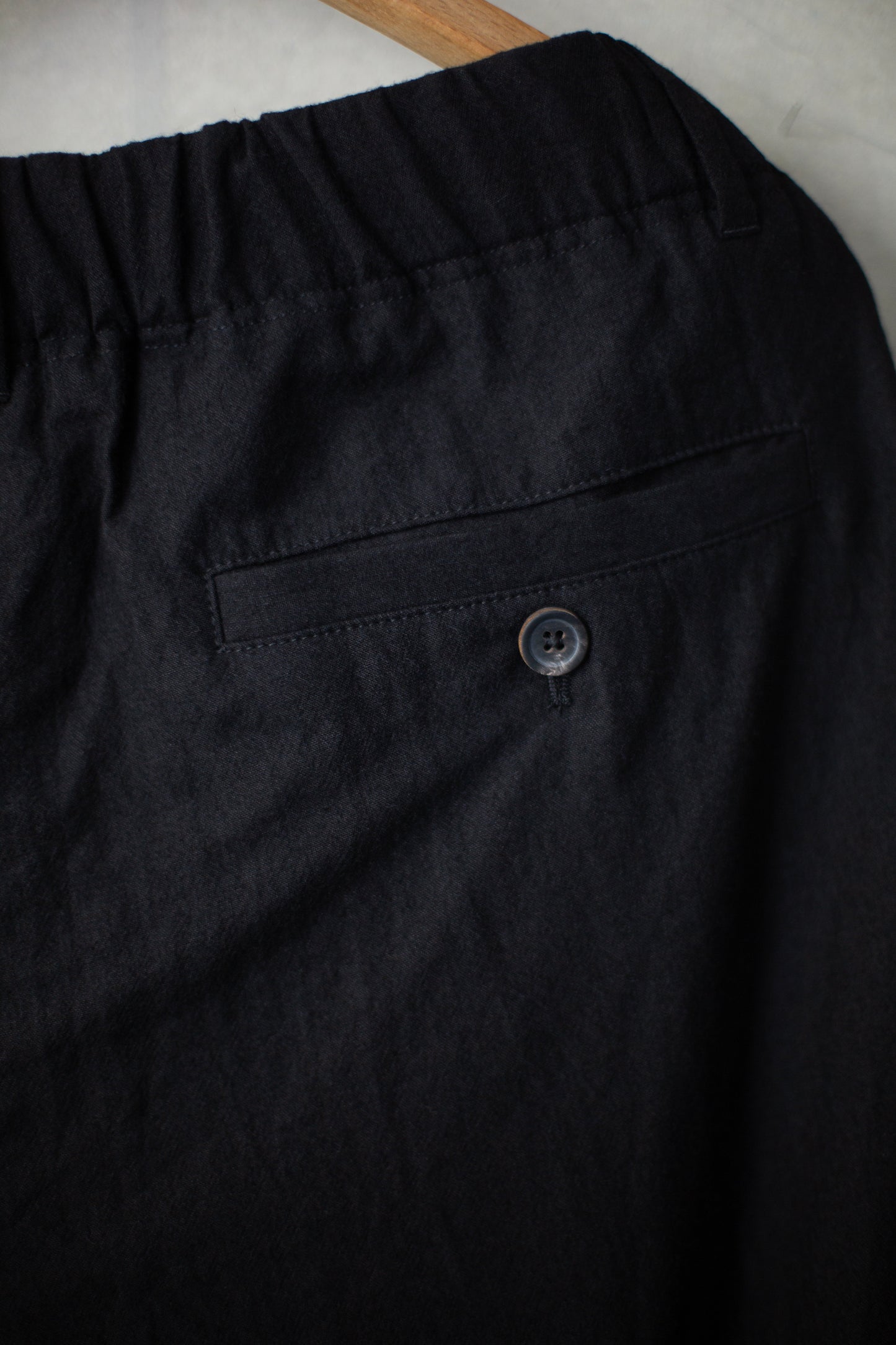 Black Tucked Loose Pants