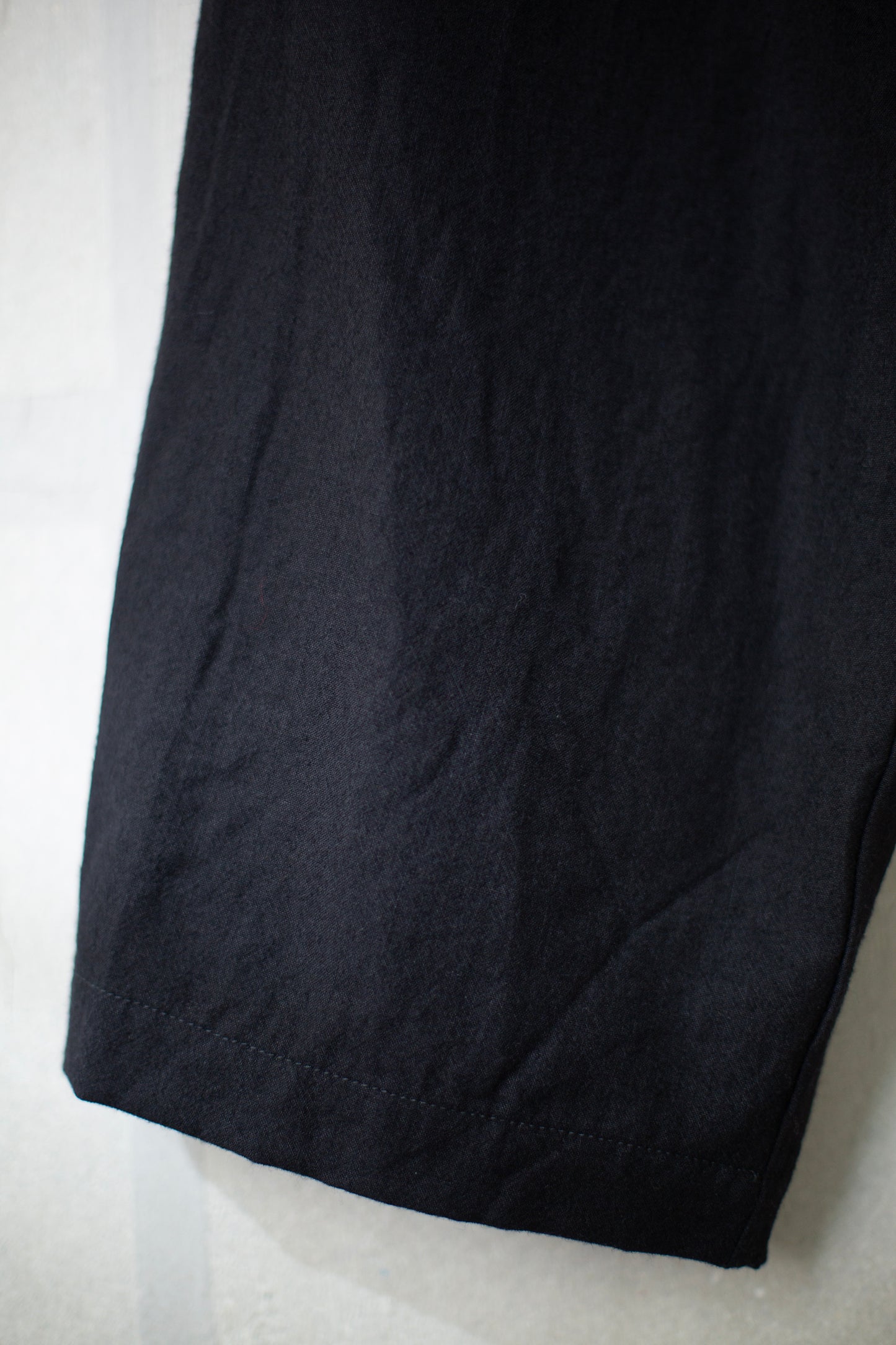 Black Tucked Loose Pants