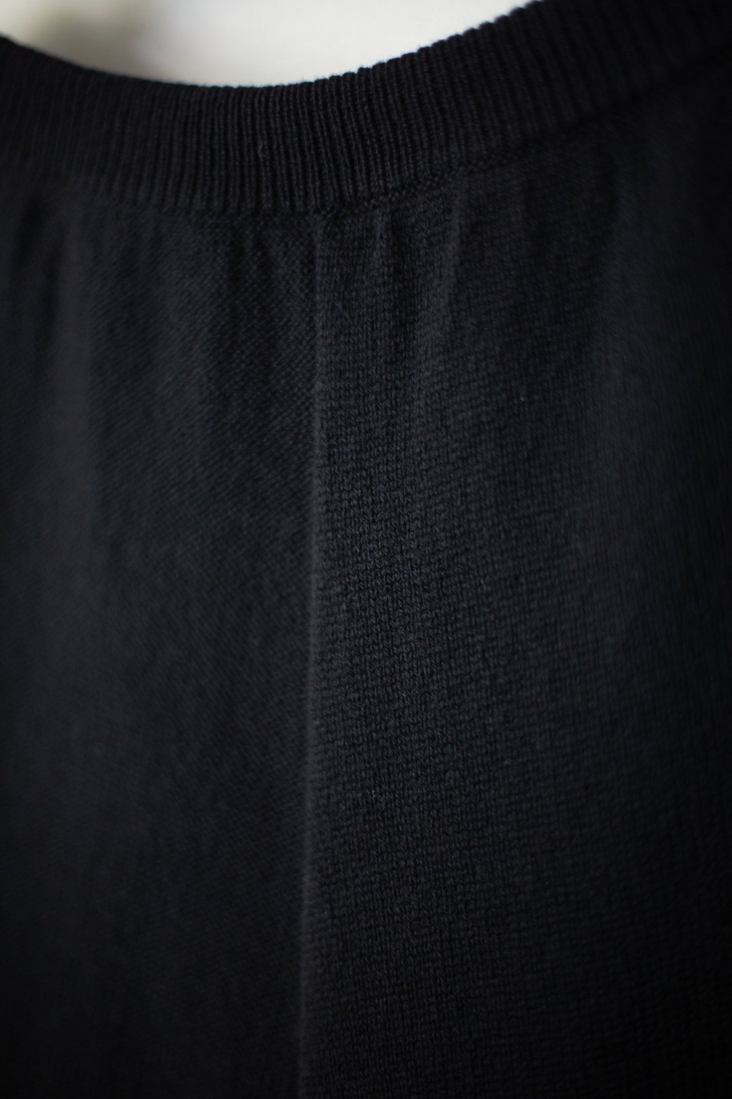 Black knit pullon pants
