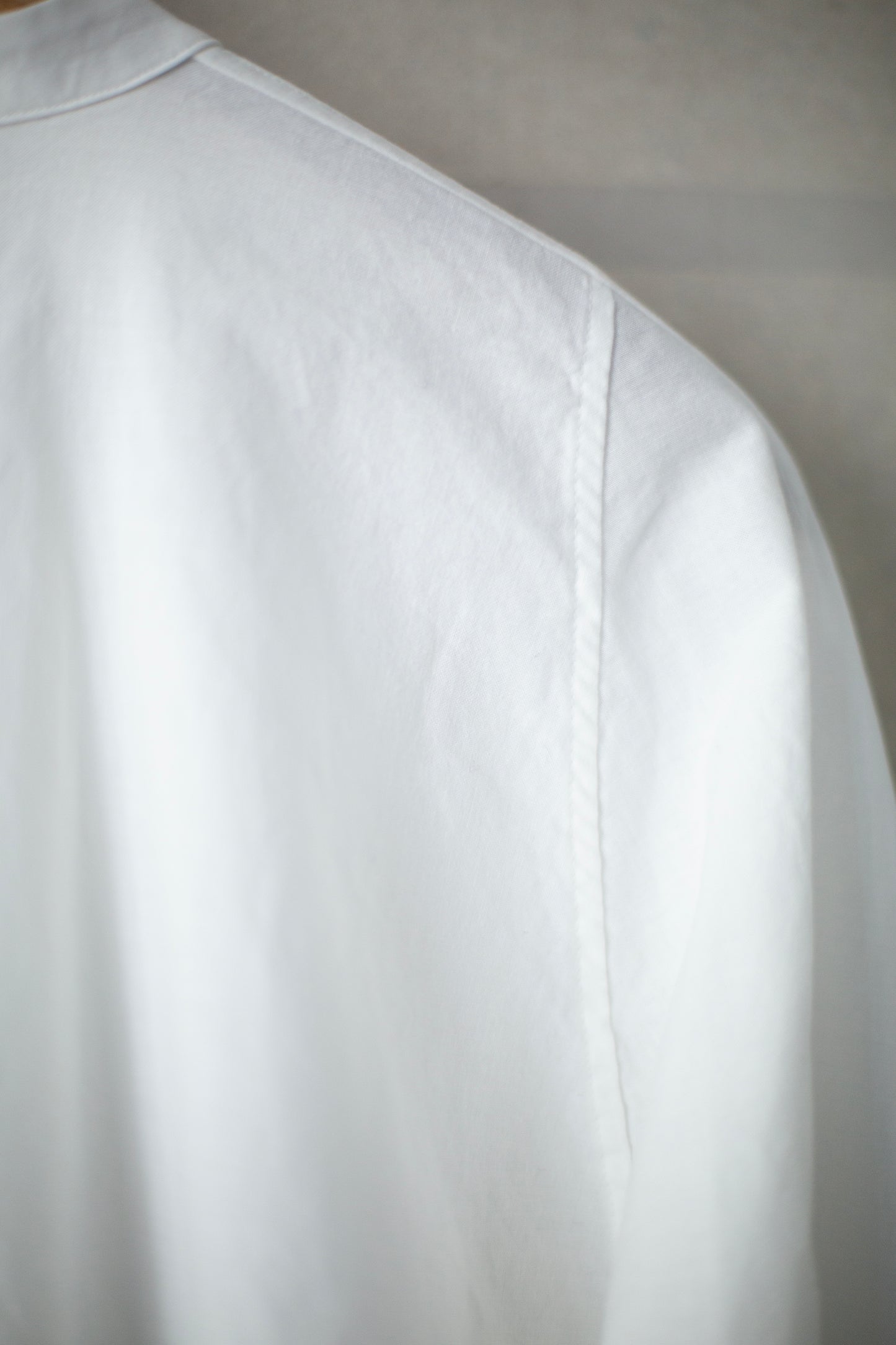 white cotton no collar shirt