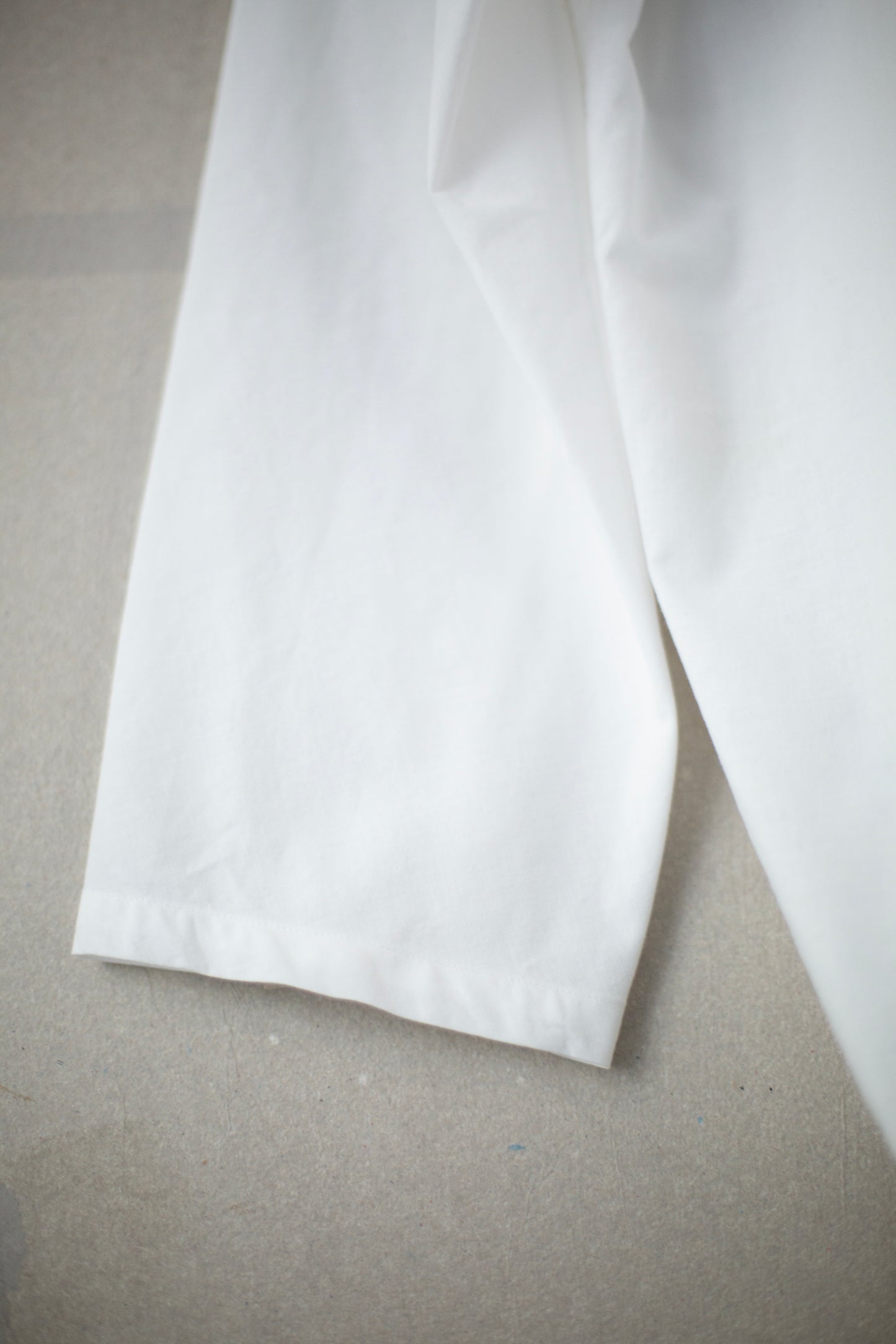 white cotton no collar shirt