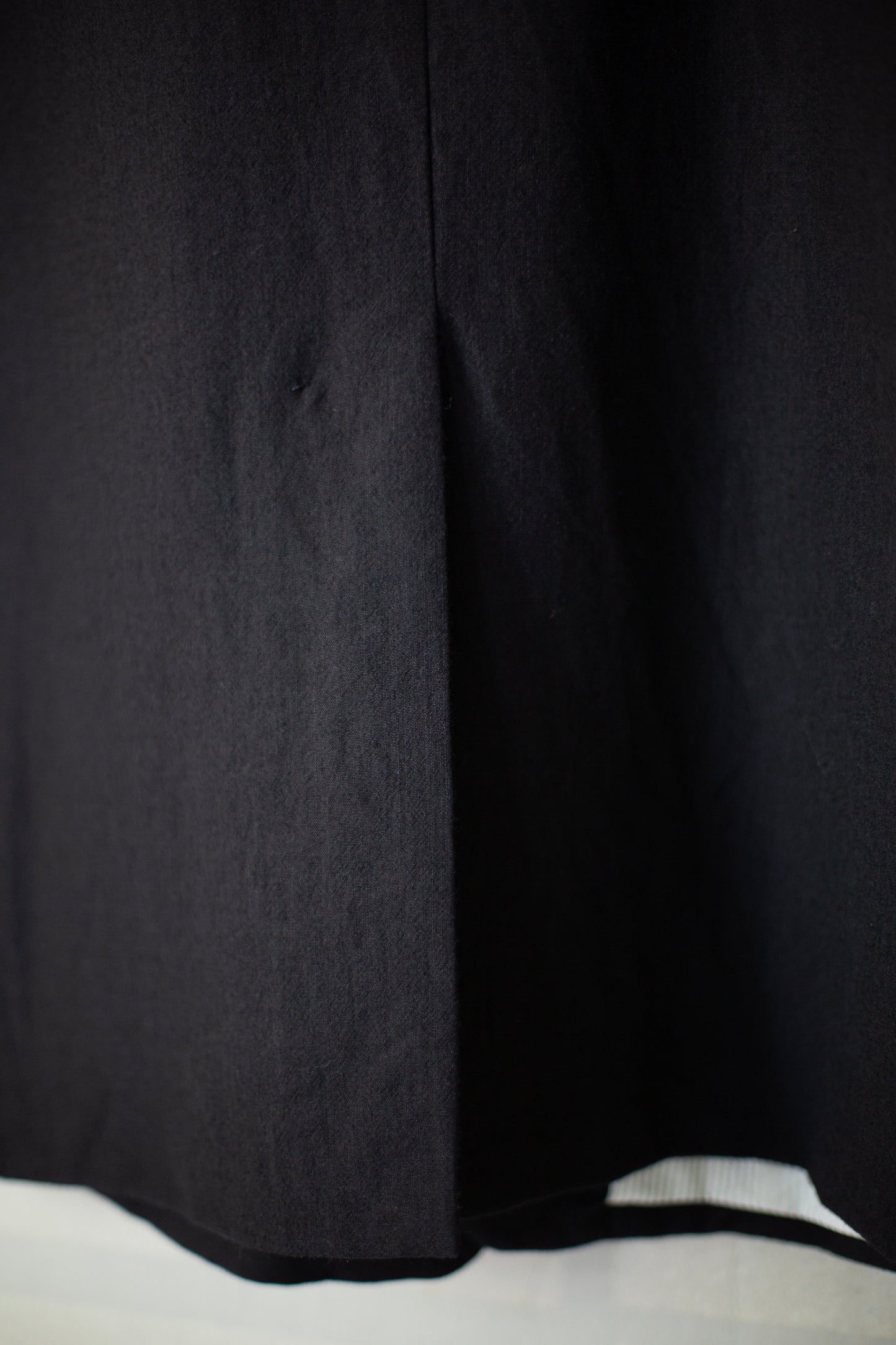 Black two-button Relaxed Coat