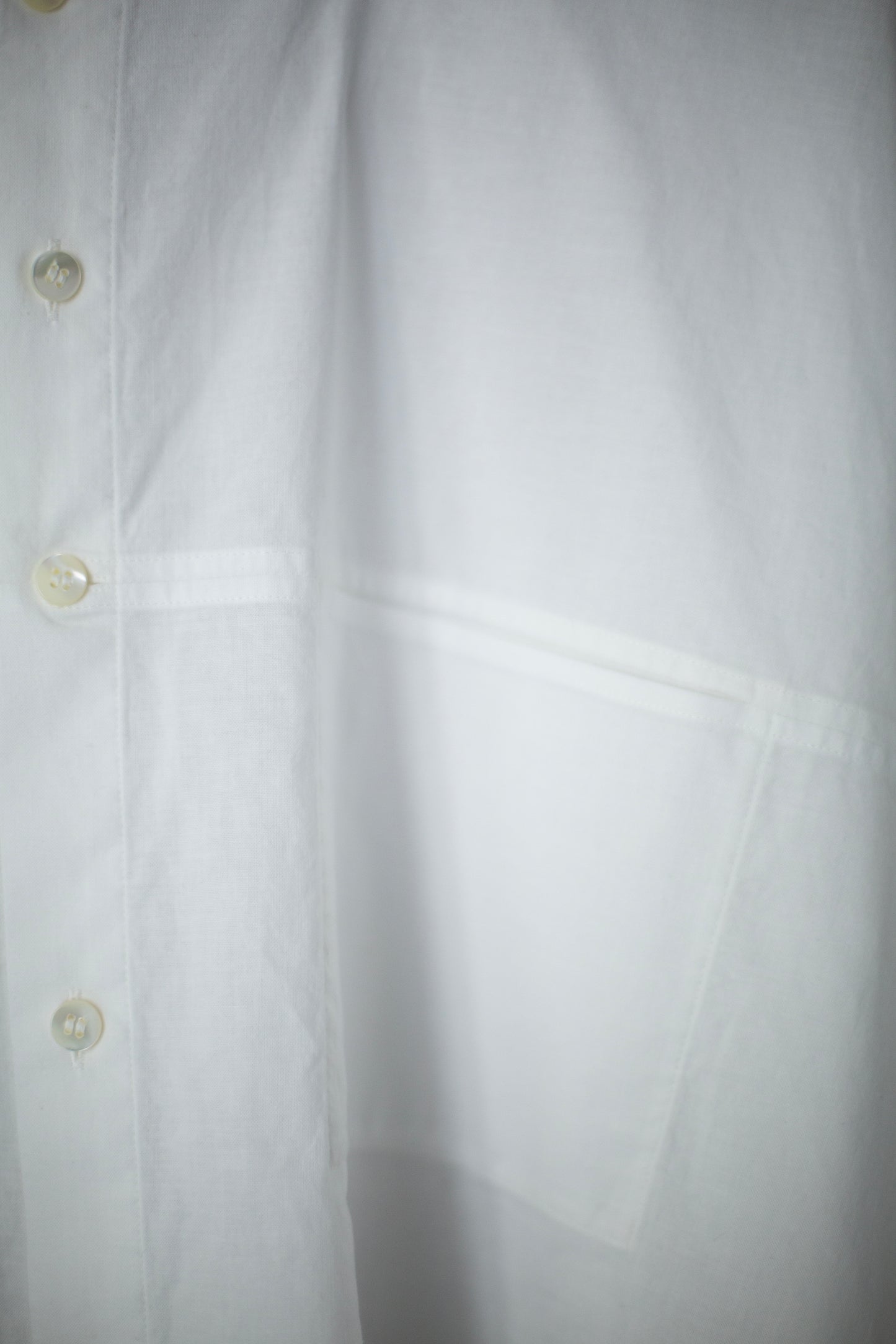white cotton no collar shirt