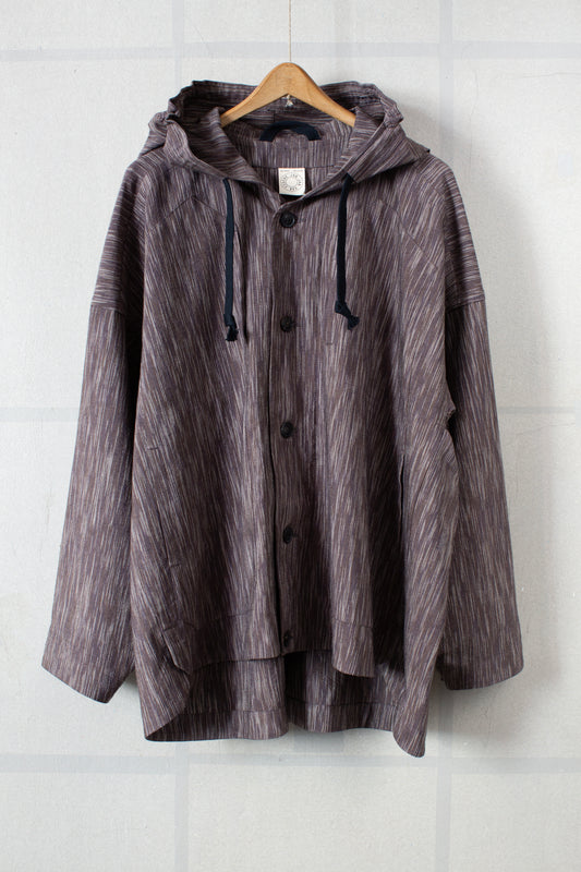 JACKET#65 - KASURI COTTON SILK OLD LAVENDER