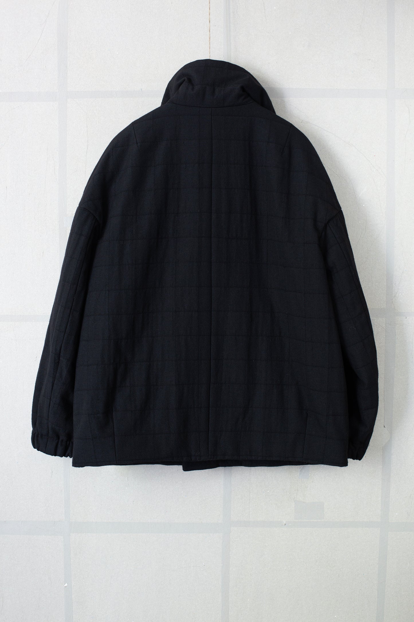 Black Padded Bomber Coat