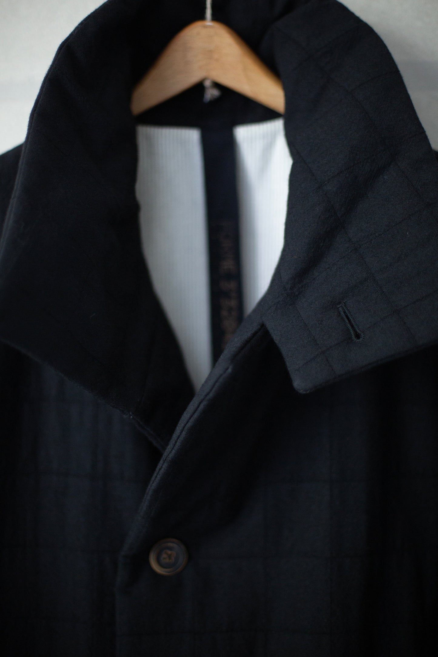 Black Padded Bomber Coat