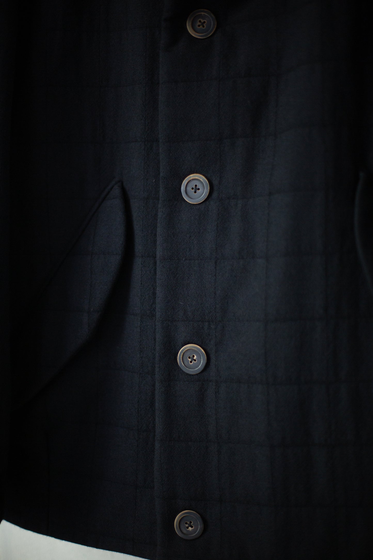 Black Padded Bomber Coat