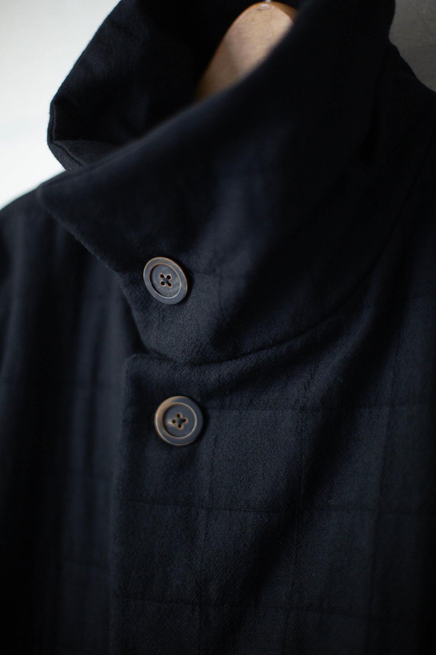 Black Padded Bomber Coat