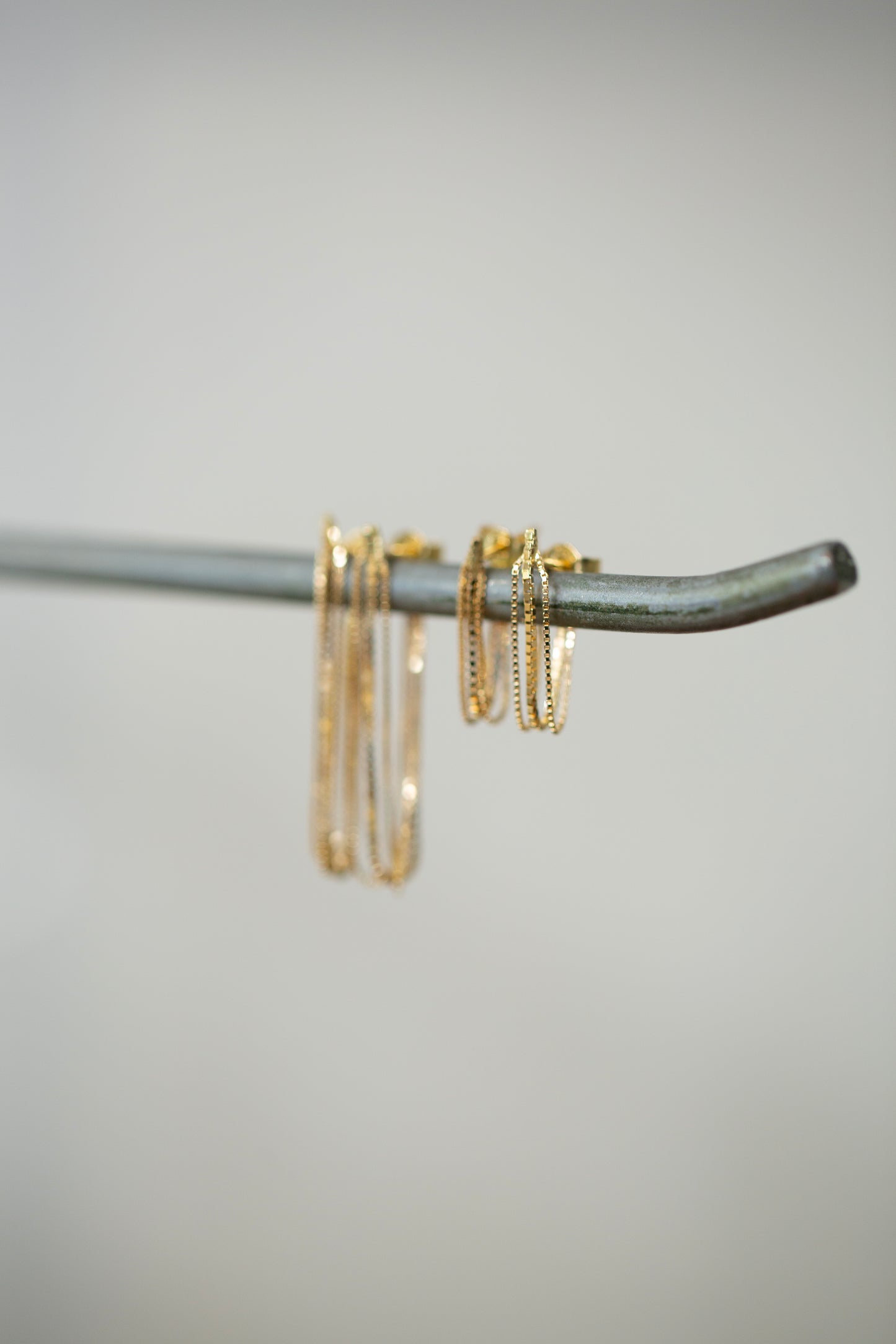 Pair Of Gold Chain Earrings S