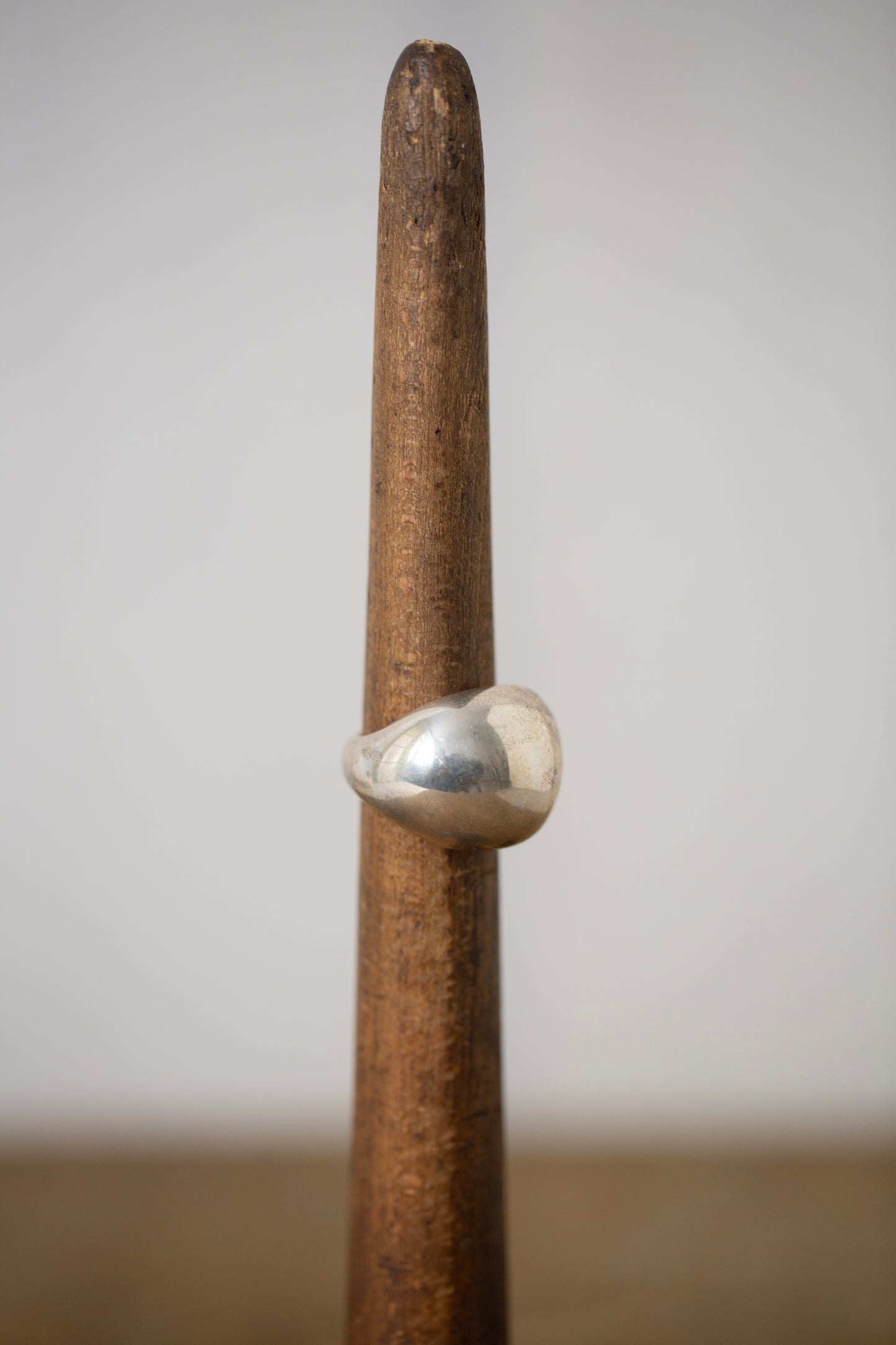 Solid silver ring