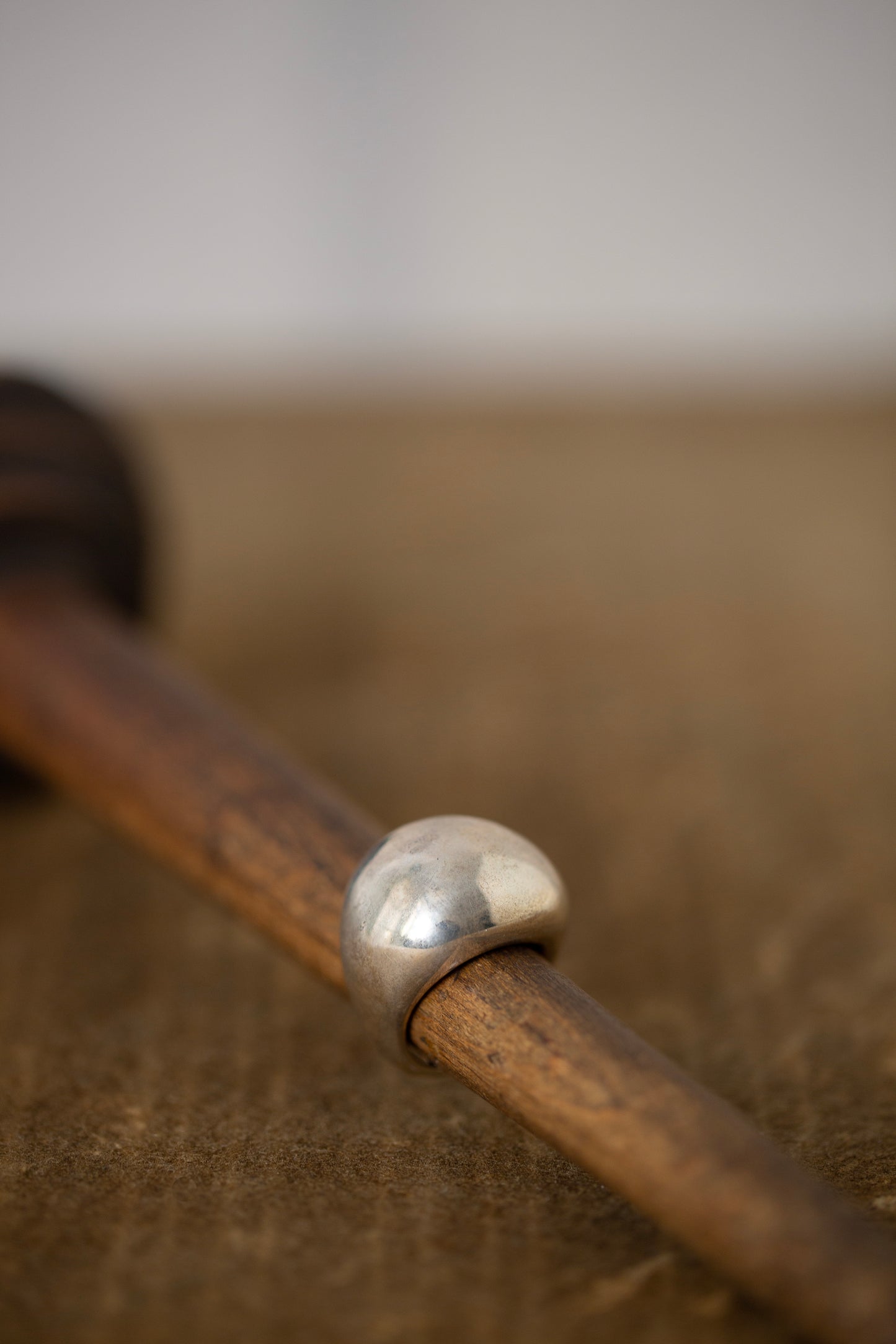 Solid silver ring