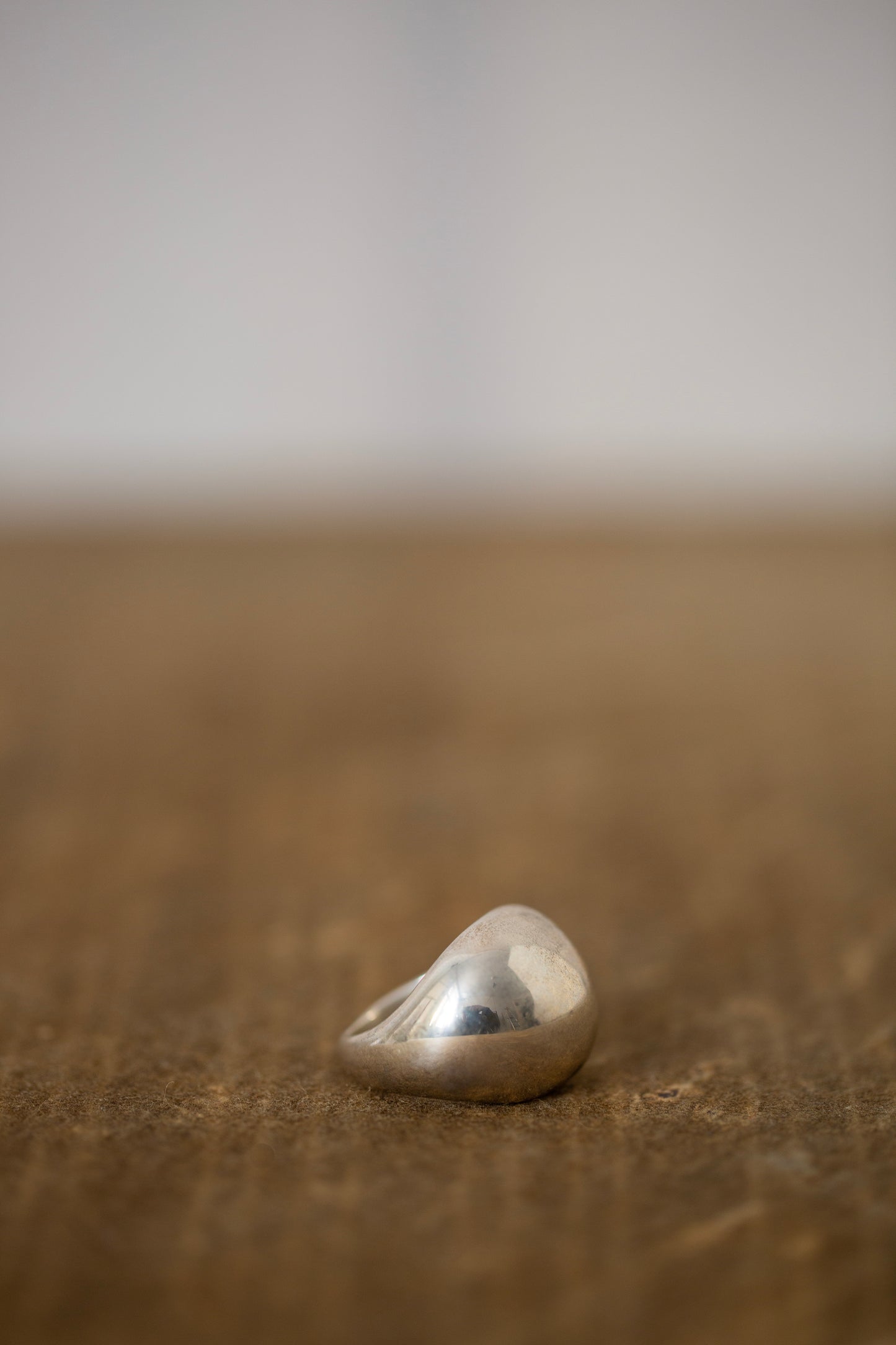 Solid silver ring