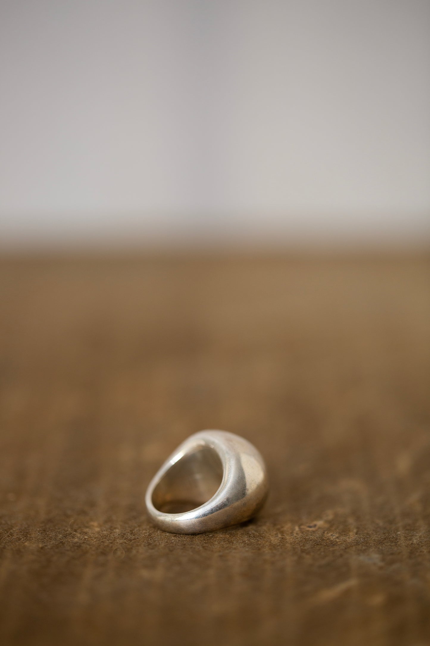 Solid silver ring
