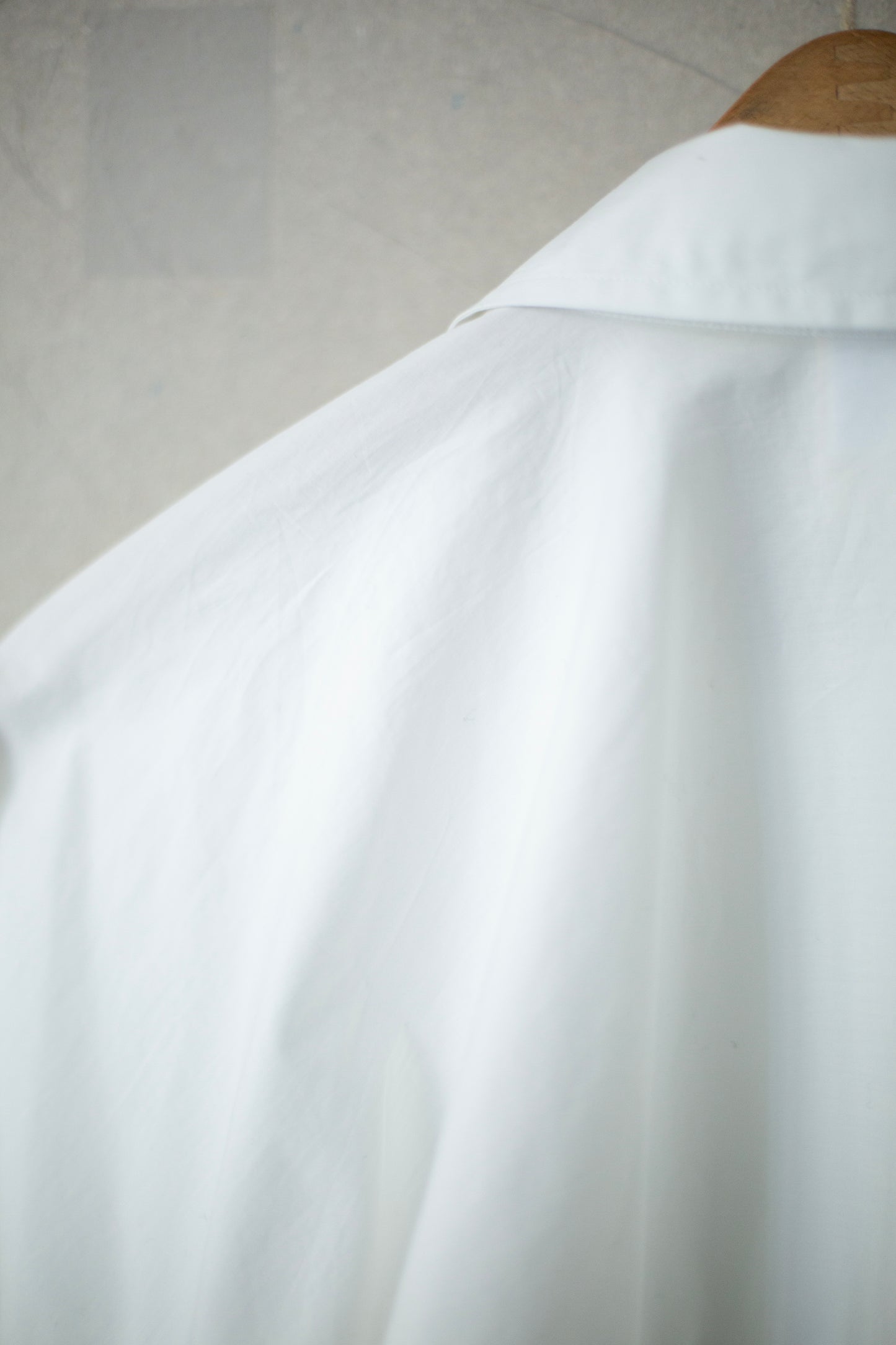 SHIRT#90 - WHITE COTTON POPELINE