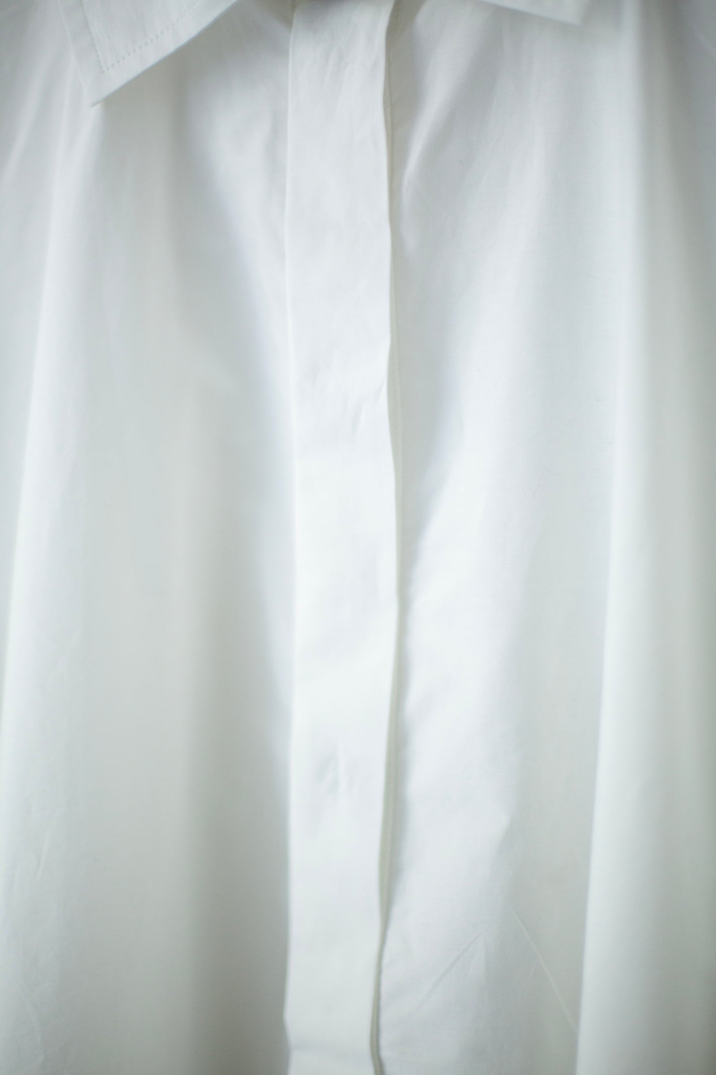 SHIRT#90 - WHITE COTTON POPELINE