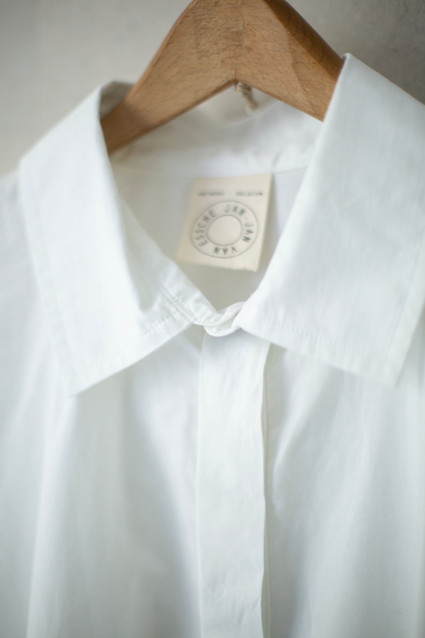 SHIRT#90 - WHITE COTTON POPELINE
