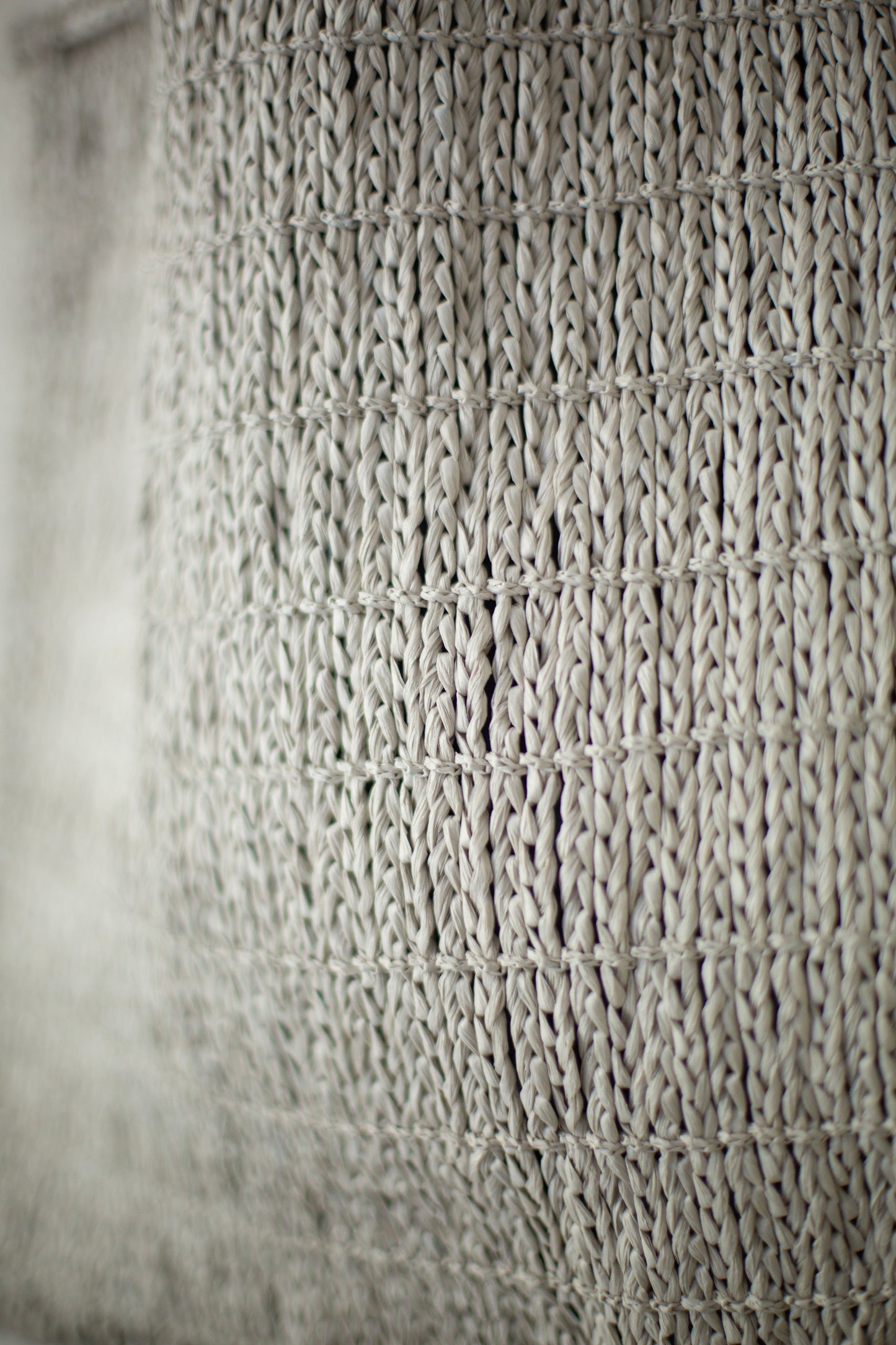Jomon Knitted Bag In off white Washi Fiber