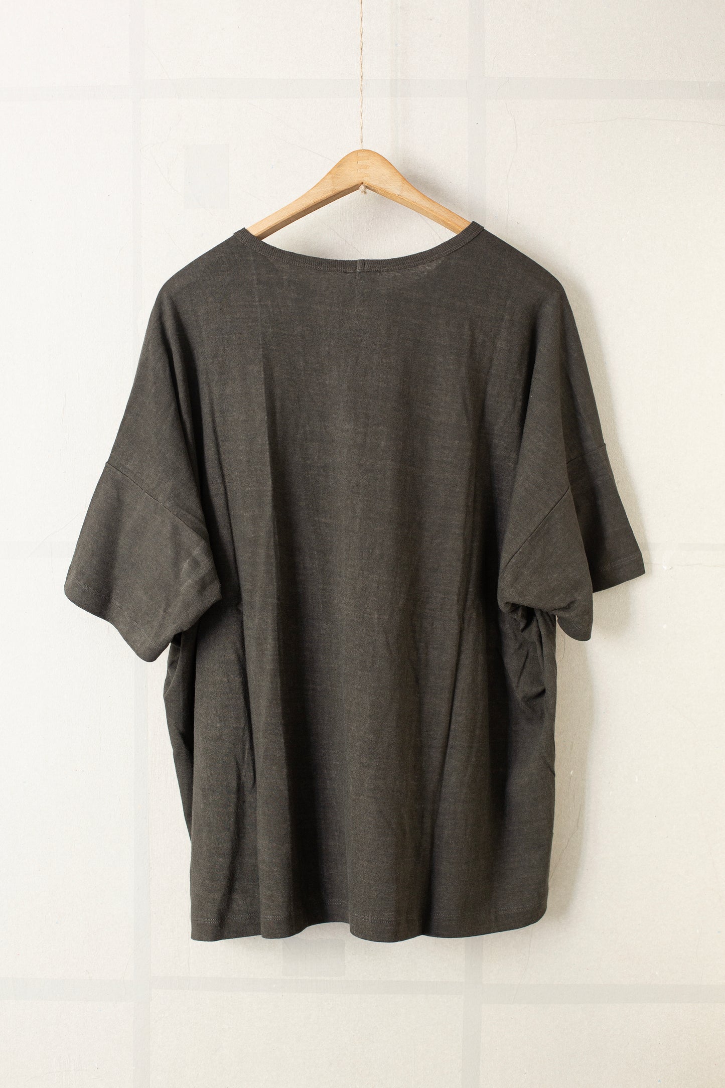 TEE#77 - DARK SUMI HEMP COTTON JERSEY