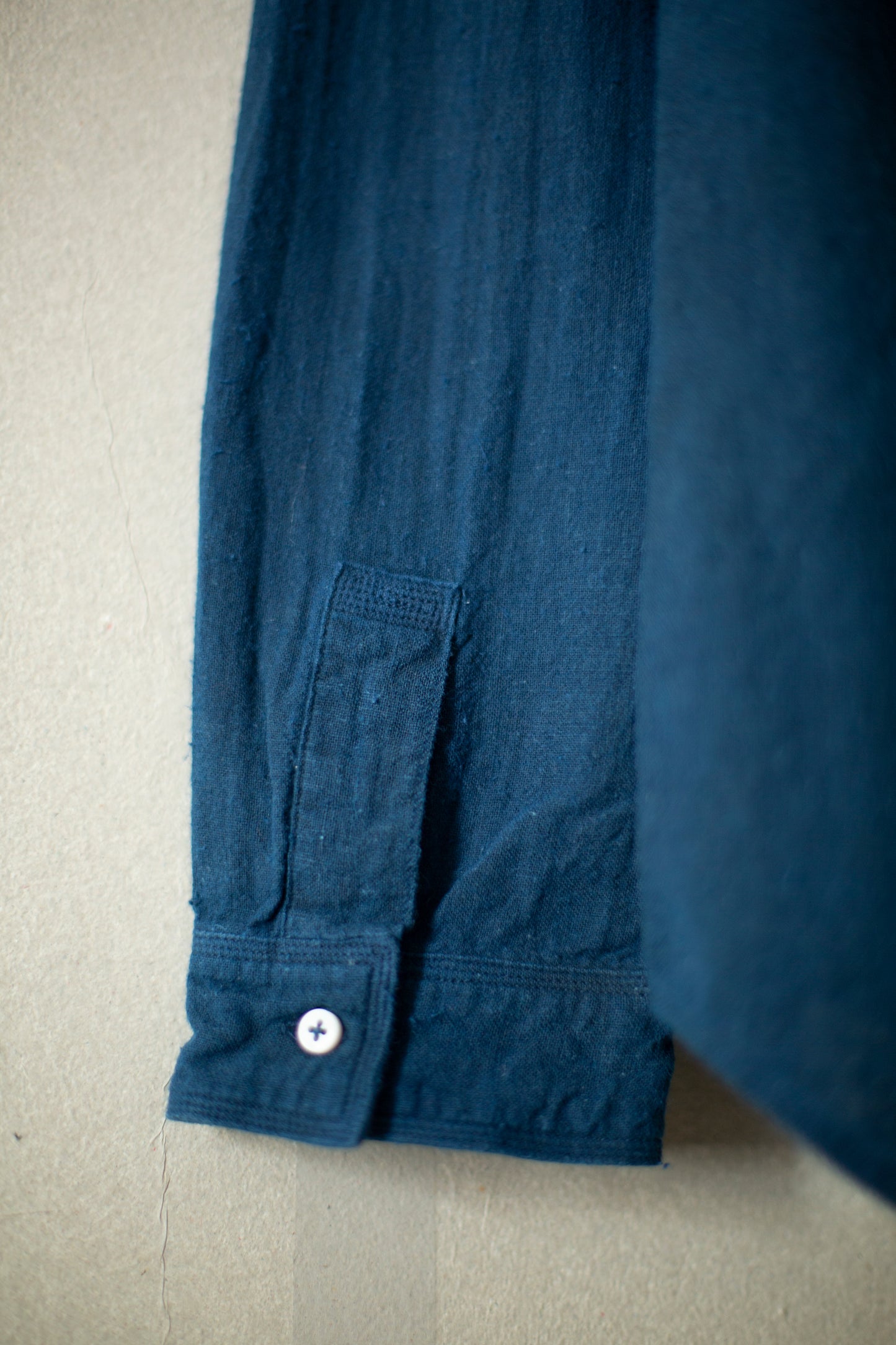ASH x INDIGO DYE SHIRT by MITTAN IN HANDWOVEN KHADI COTTON