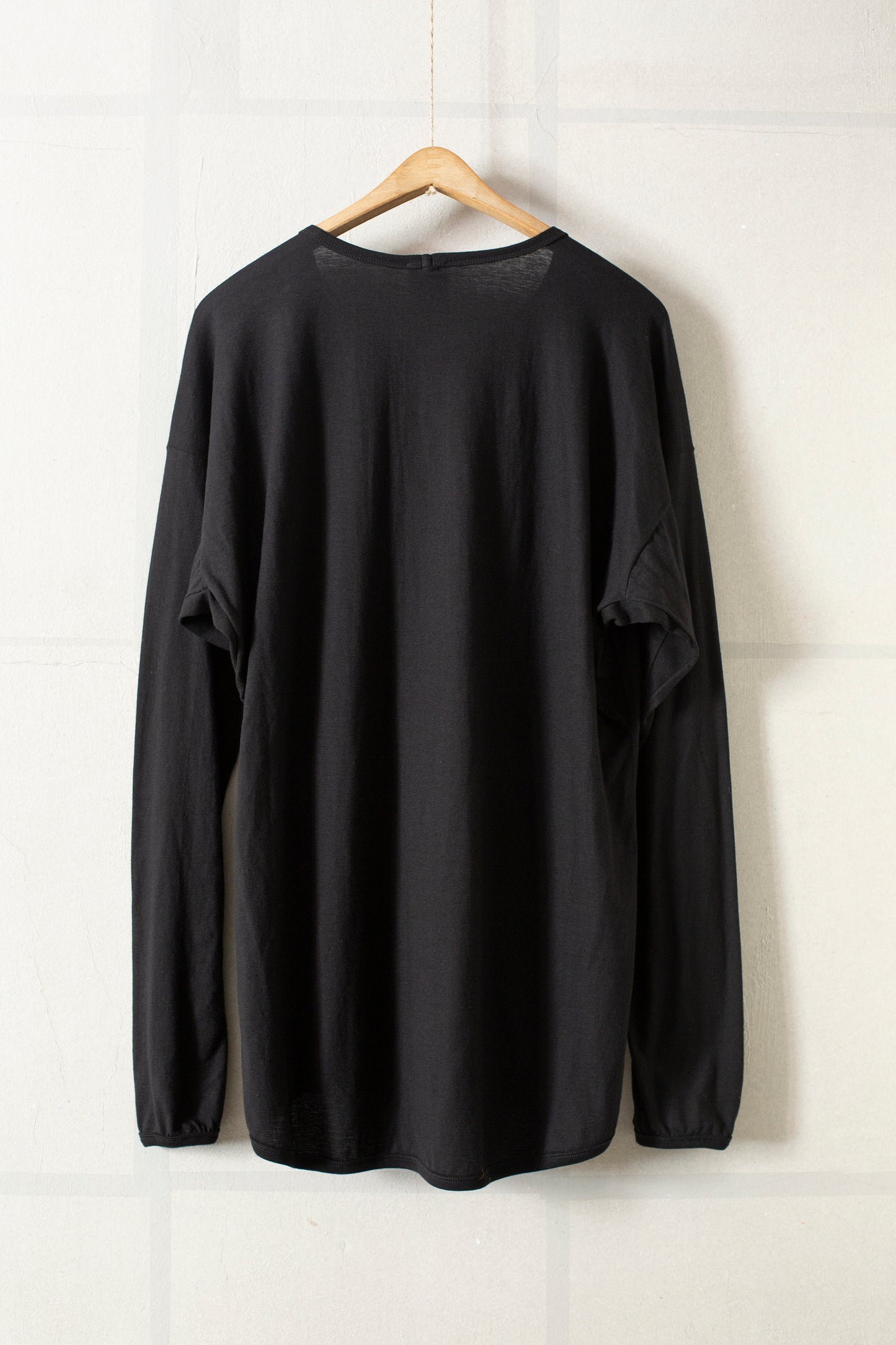 Tee#68 - Black Cotton / Cashmere Jersey