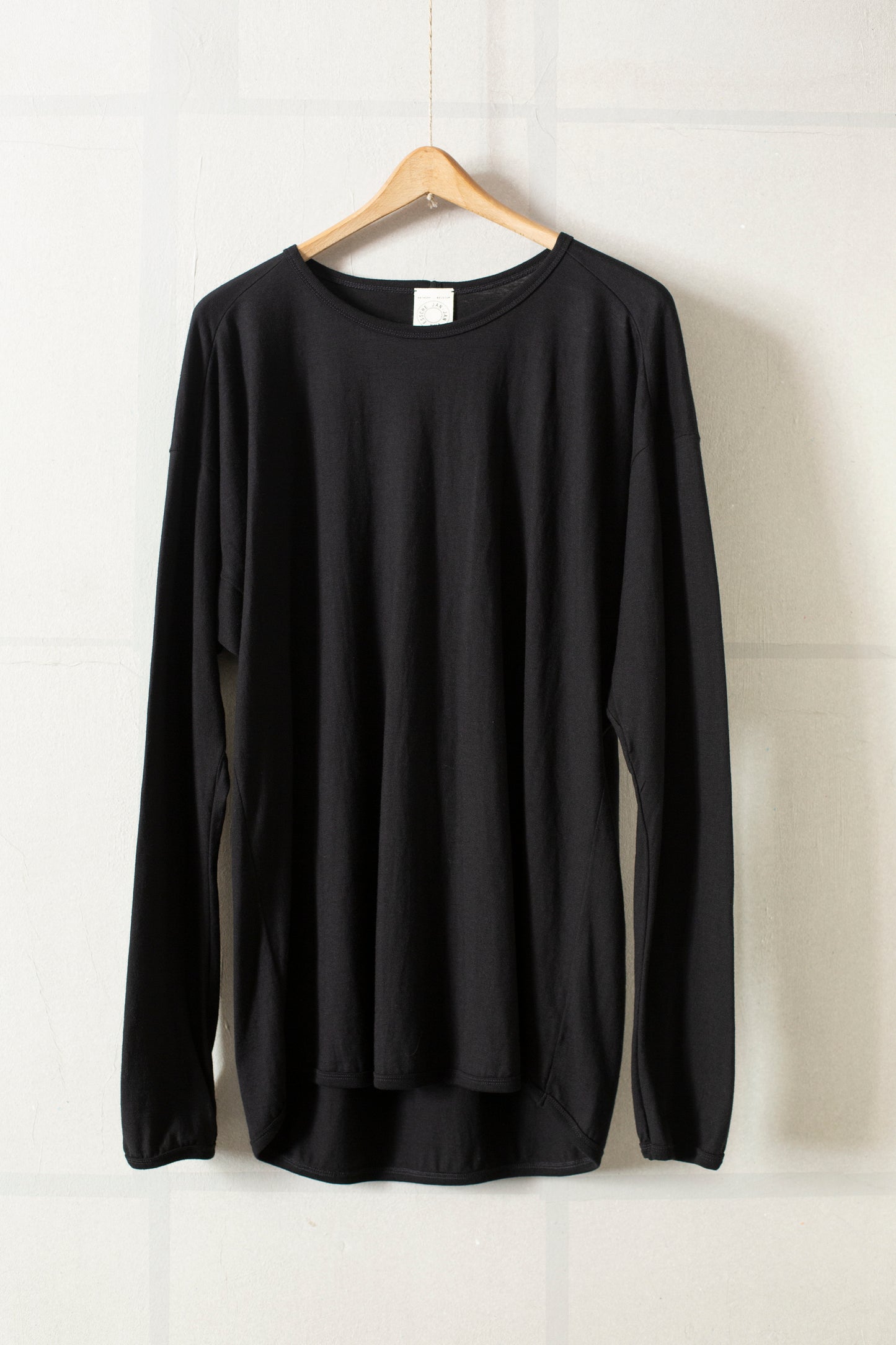 Tee#68 - Black Cotton / Cashmere Jersey