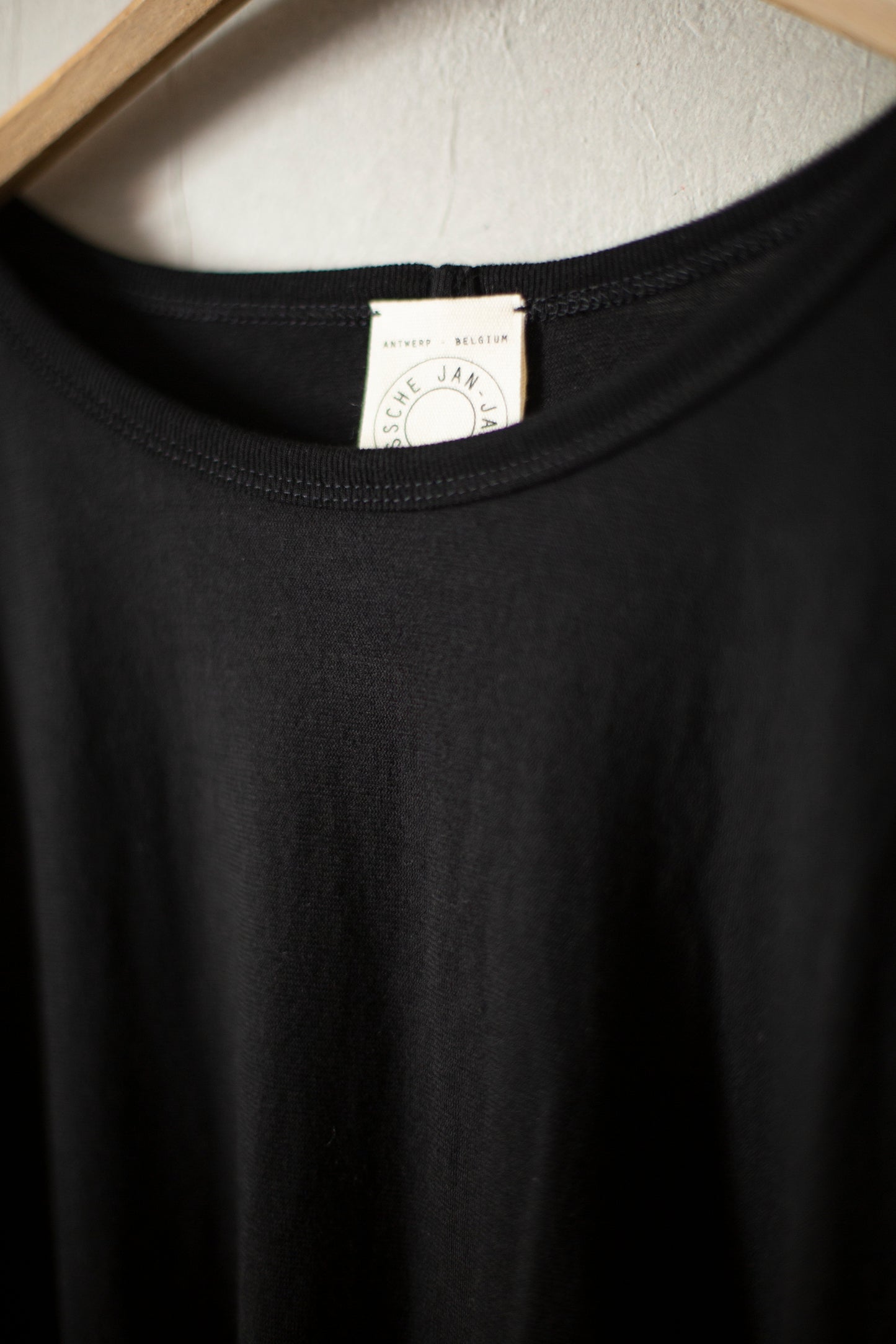 Tee#68 - Black Cotton / Cashmere Jersey
