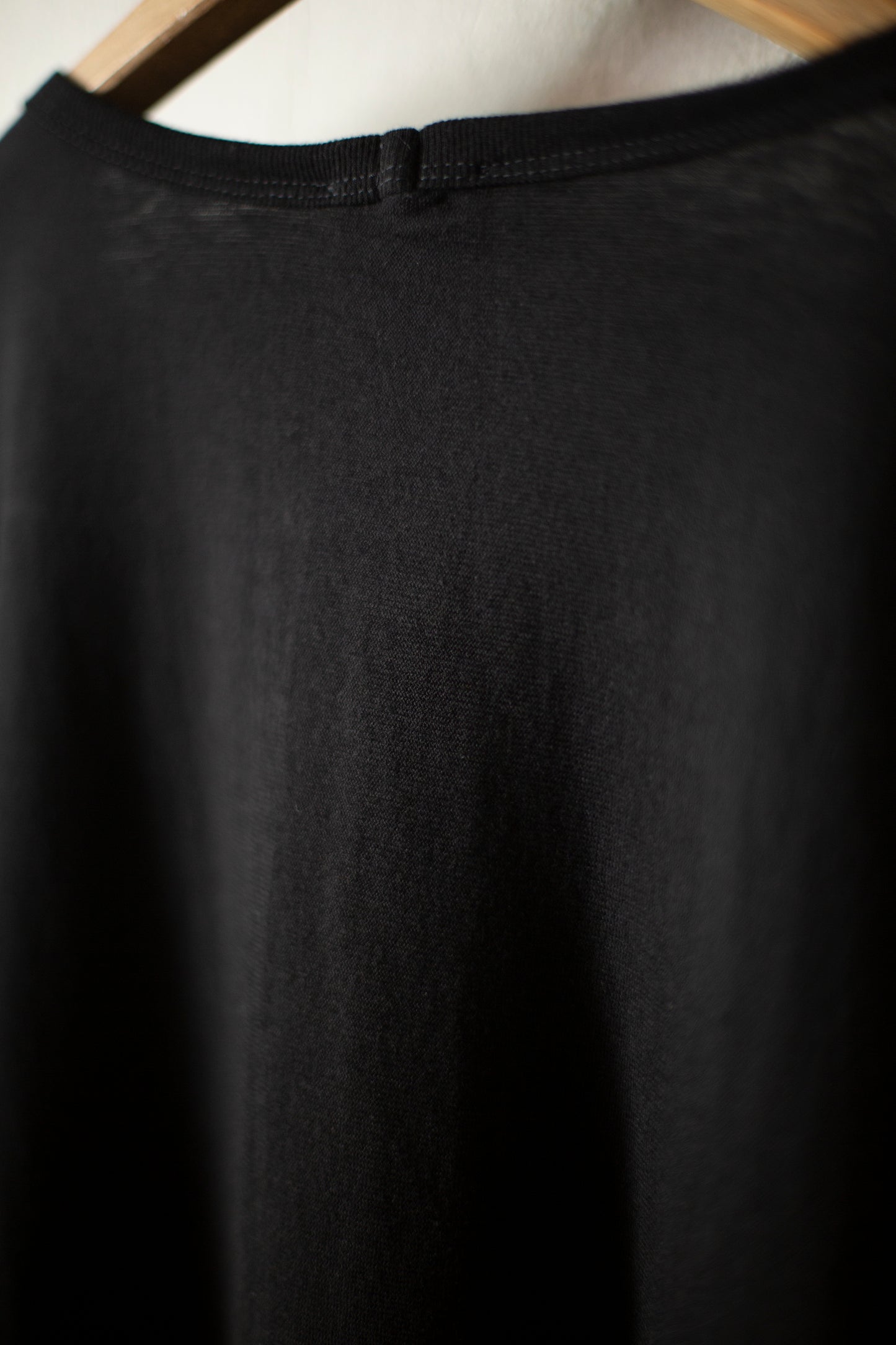 Tee#68 - Black Cotton / Cashmere Jersey