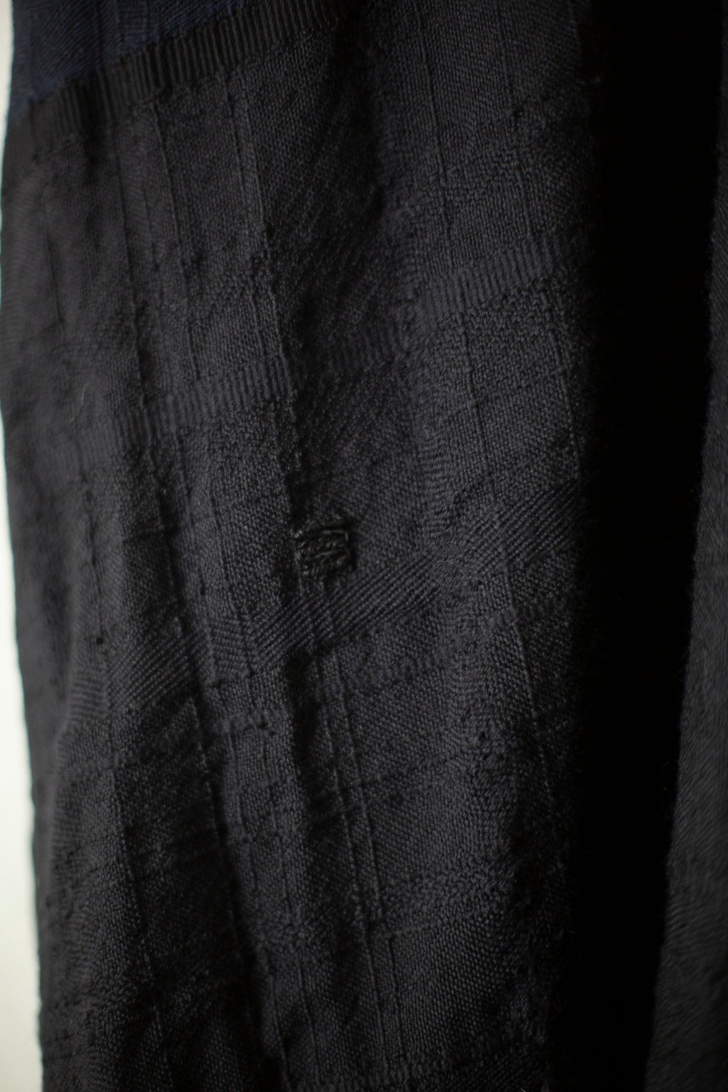 ROSE XI - a black sleeveless kimono