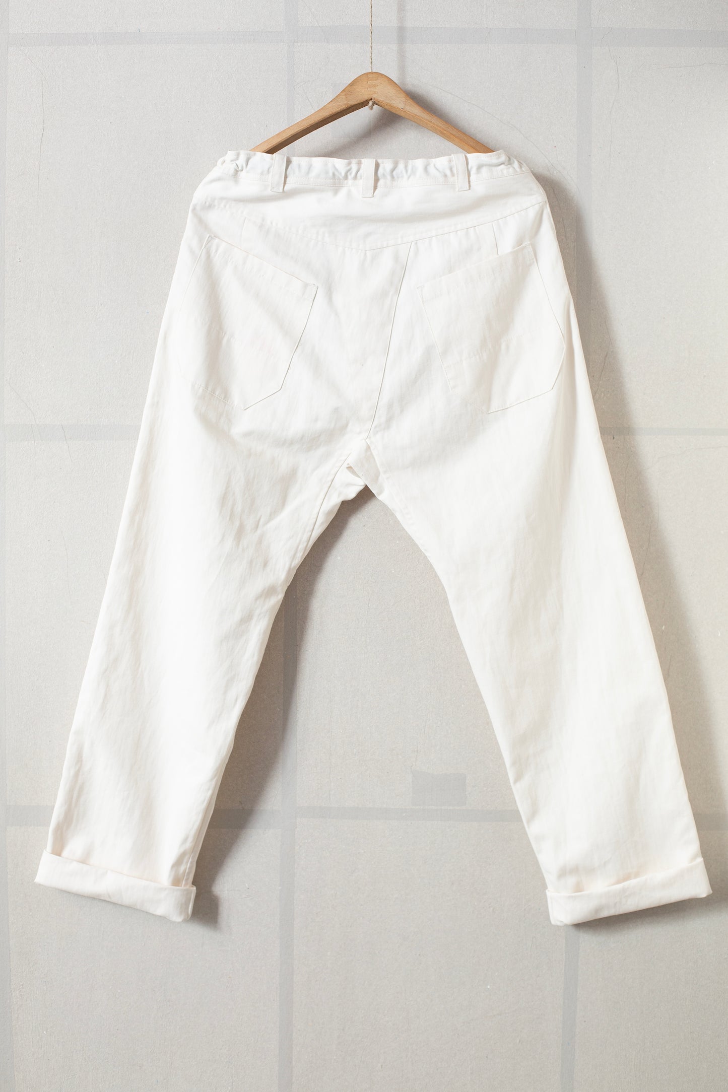 TROUSERS#70- KINARI COTTON/HEMP DENSE TWILL
