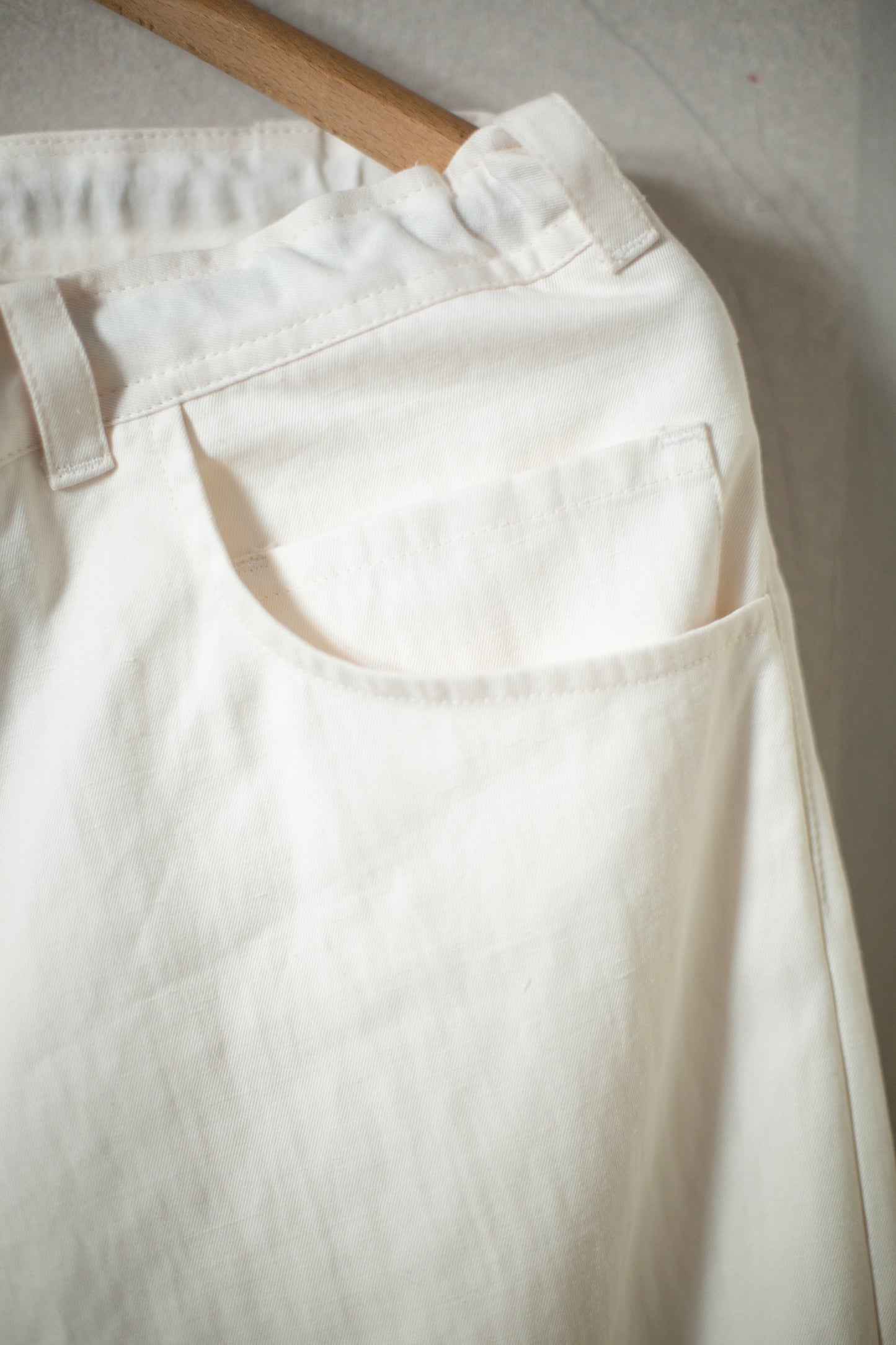TROUSERS#70- KINARI COTTON/HEMP DENSE TWILL