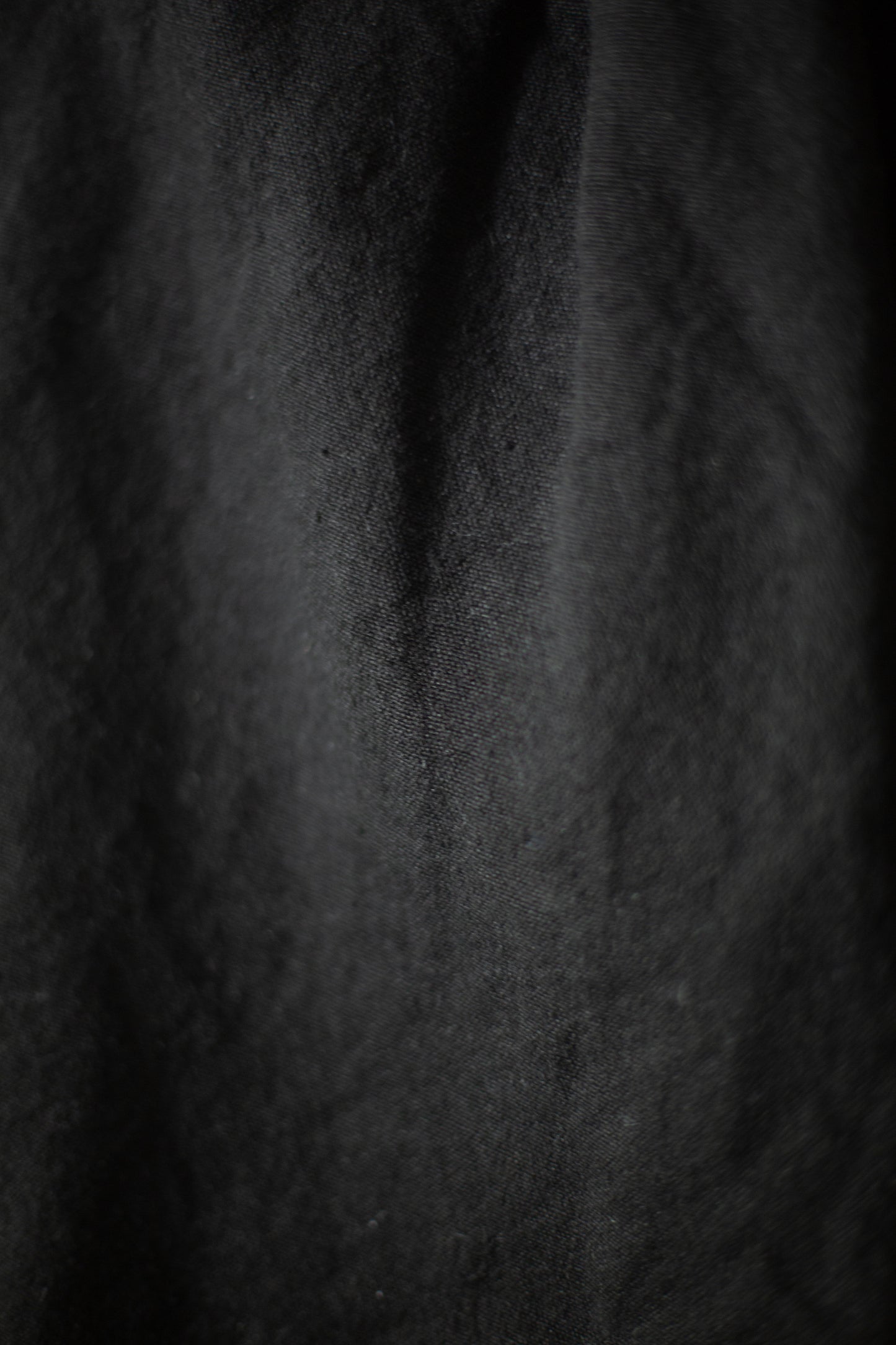long Trousers In Black Brushed Linen/Ramie