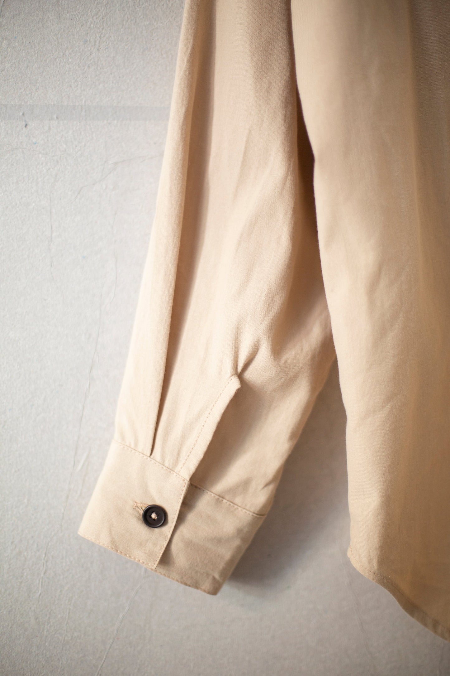Big Shirt II In Natural Paper/cotton Broadcloth