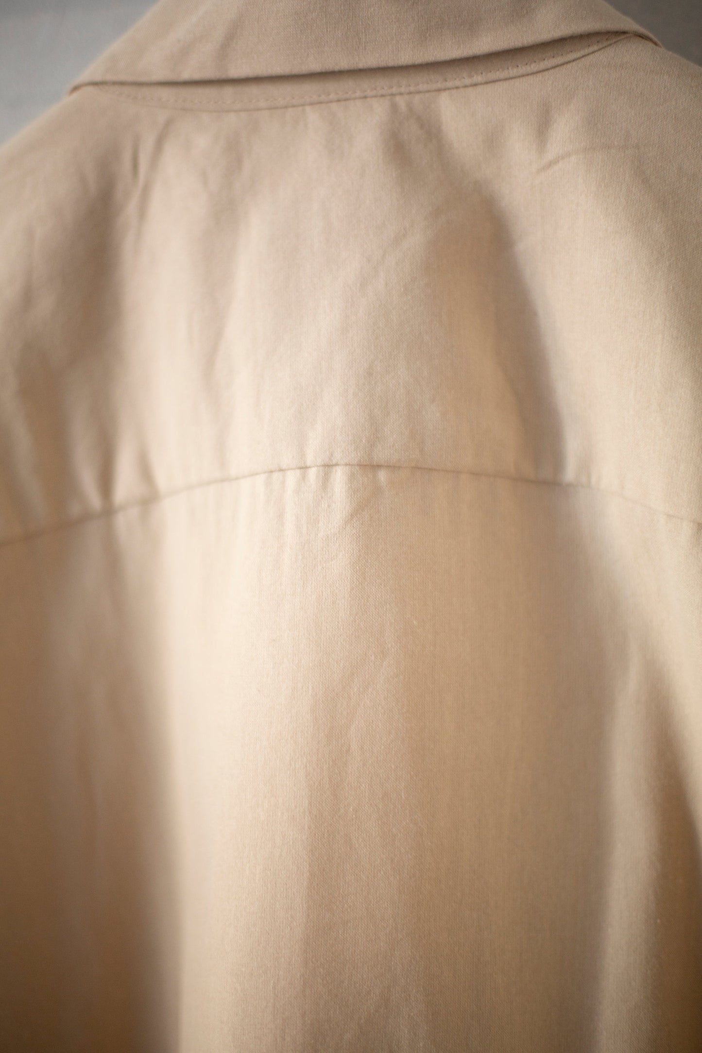Big Shirt II In Natural Paper/cotton Broadcloth