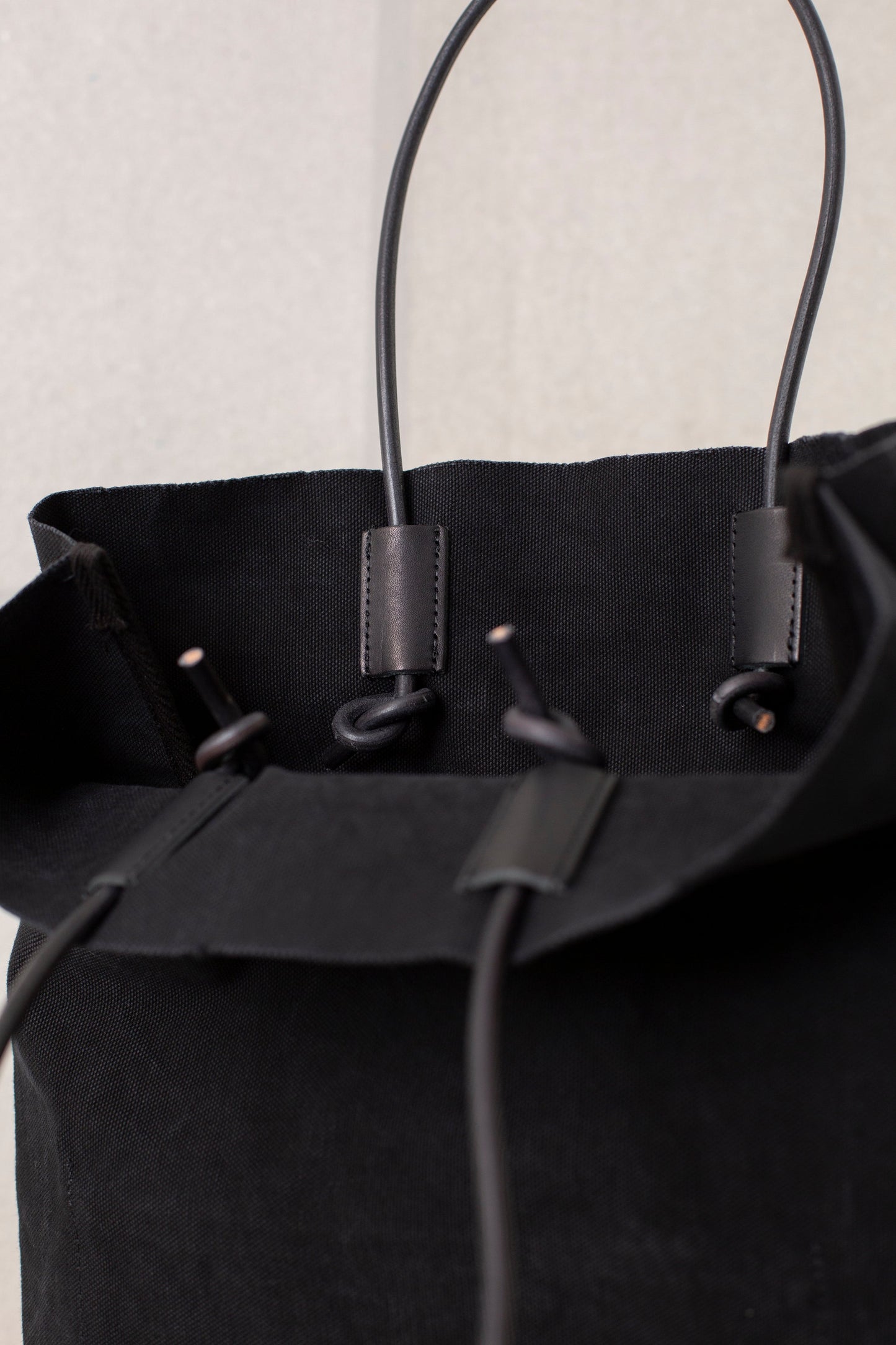 Black Canvas Paper Bag